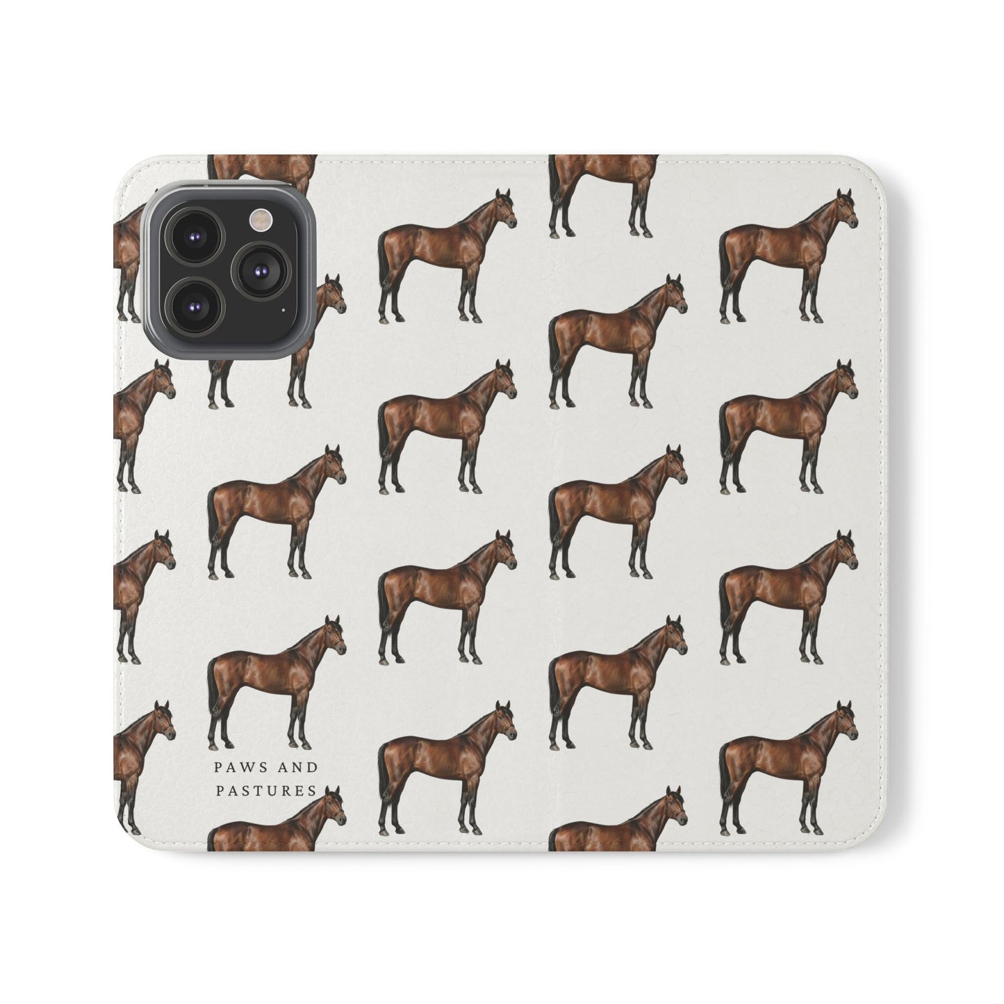 Horse Pattern iPhone Flip Case