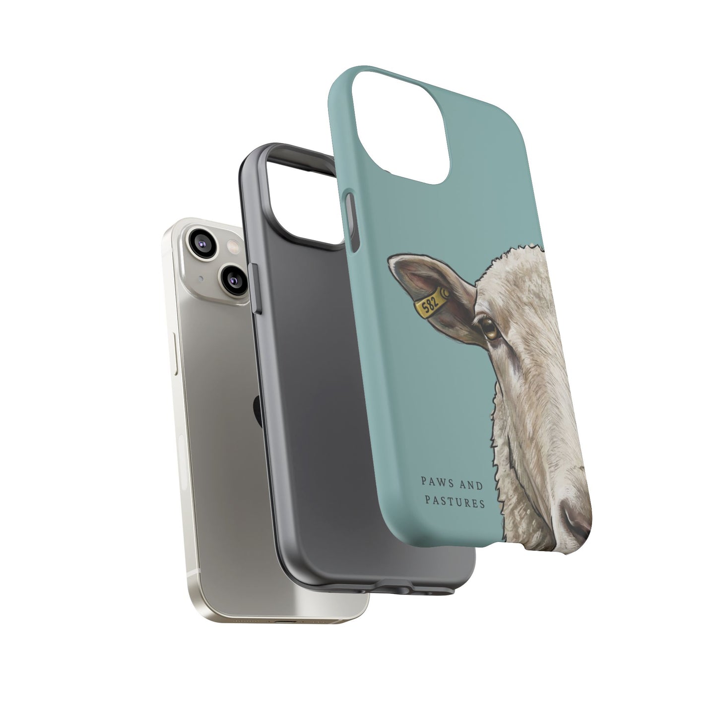 Teal Sheep Phone Case