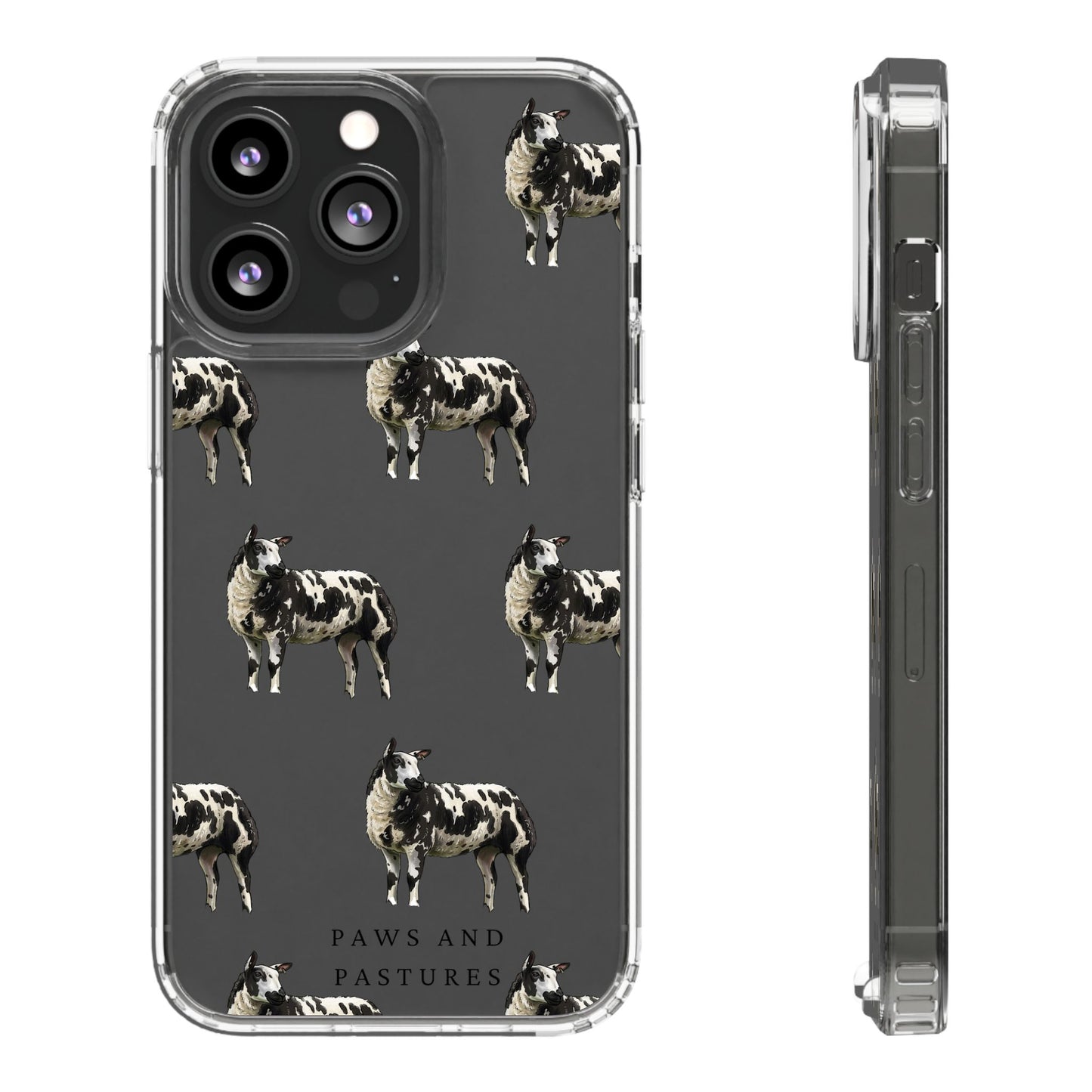 Dutch Spotted Sheep Pattern iPhone Clear Case