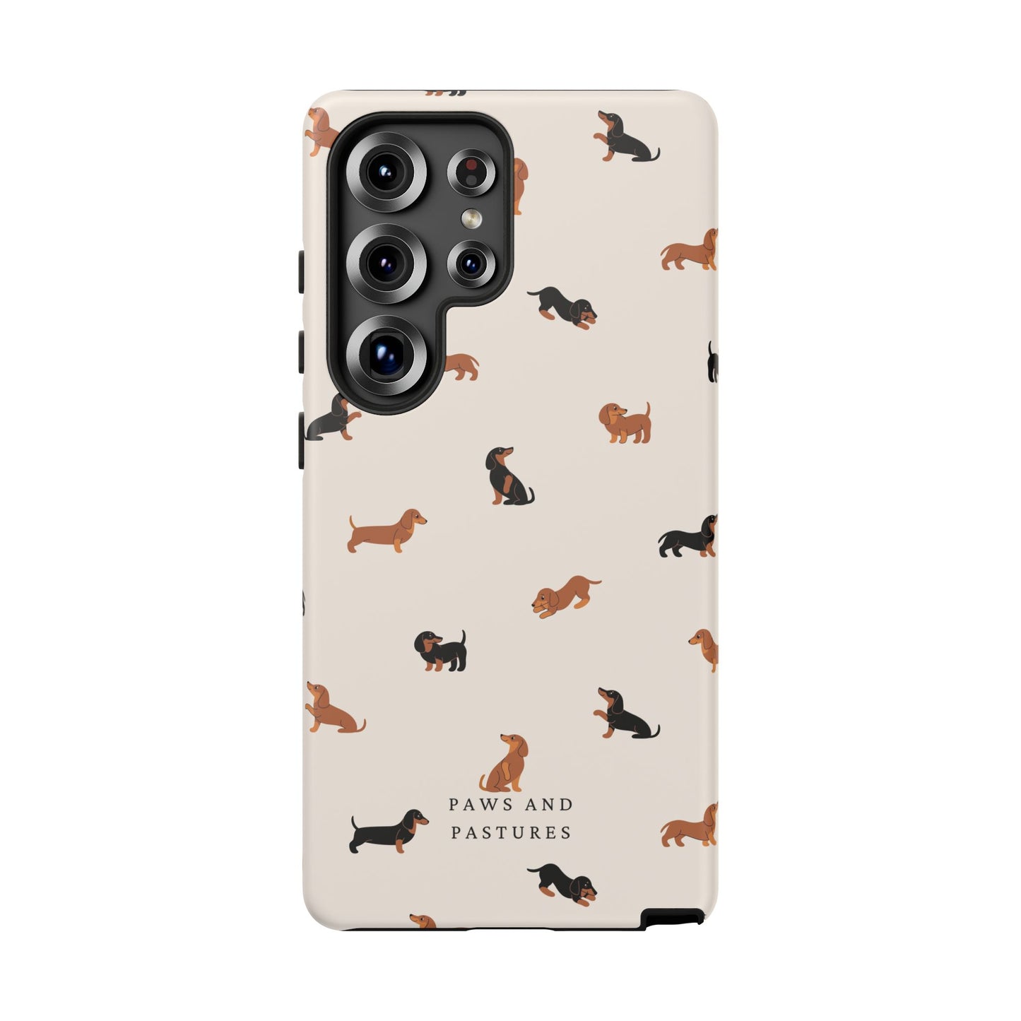 Dachshund Pattern Phone Case — Cute Wiener Dog Protective Cover