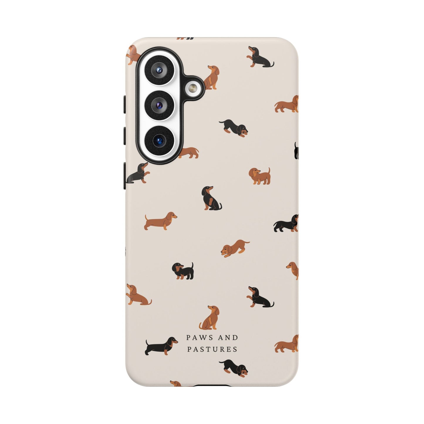 Dachshund Pattern Phone Case — Cute Wiener Dog Protective Cover
