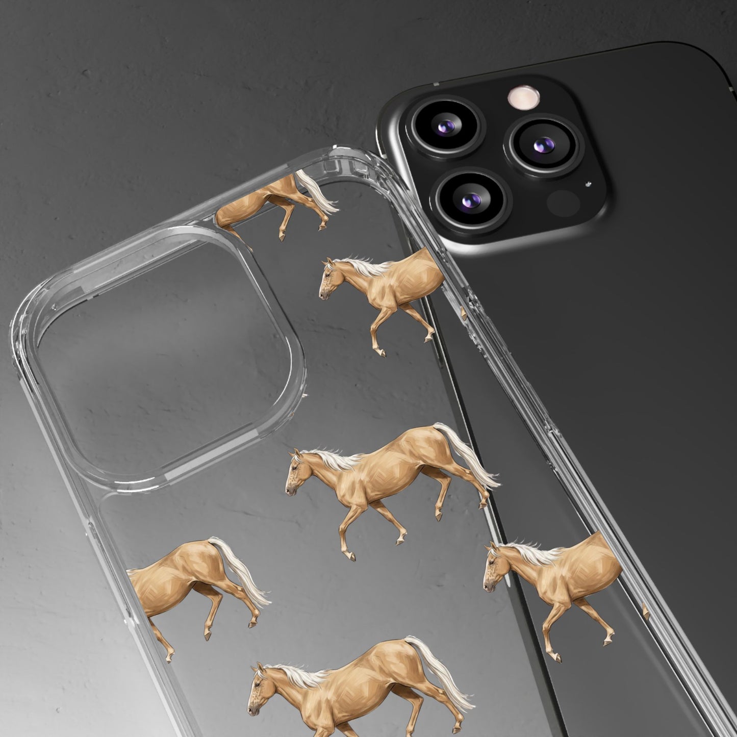 Horse Pattern iPhone Clear Case