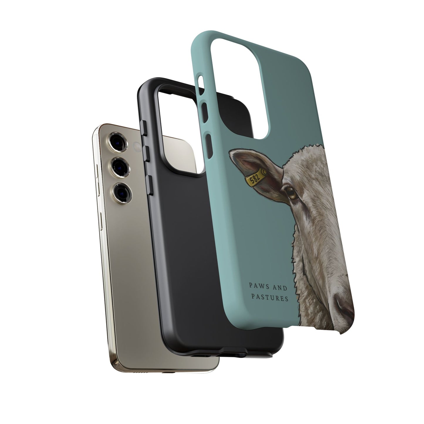 Teal Sheep Phone Case
