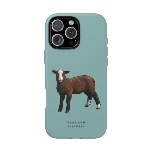 Copy of Zwartble Phone Case — Brown Sheep Illustration "Paws and Pastures"