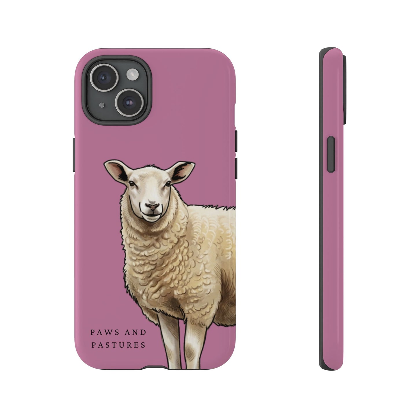 Pink Sheep Illustration Tough Phone Case