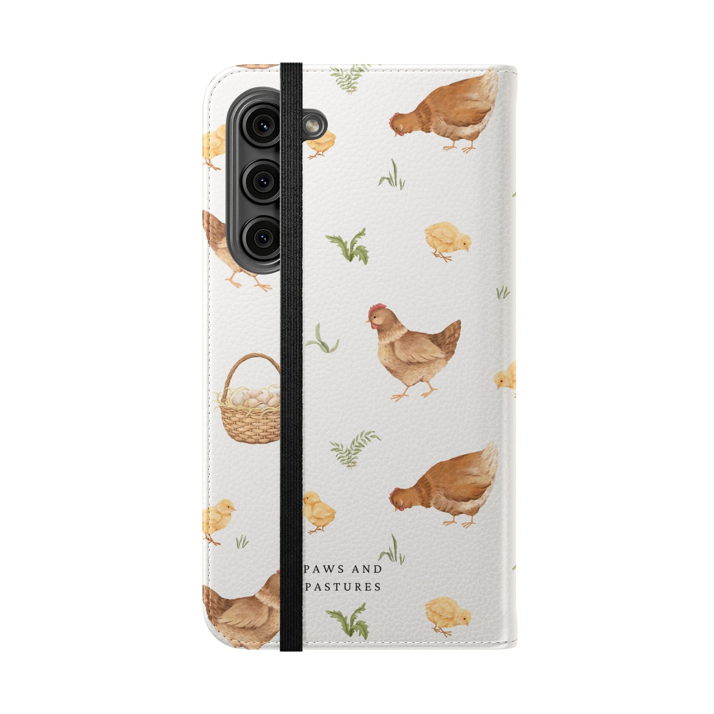 Flip Case – Watercolor Chickens & Baskets Phone Wallet Case