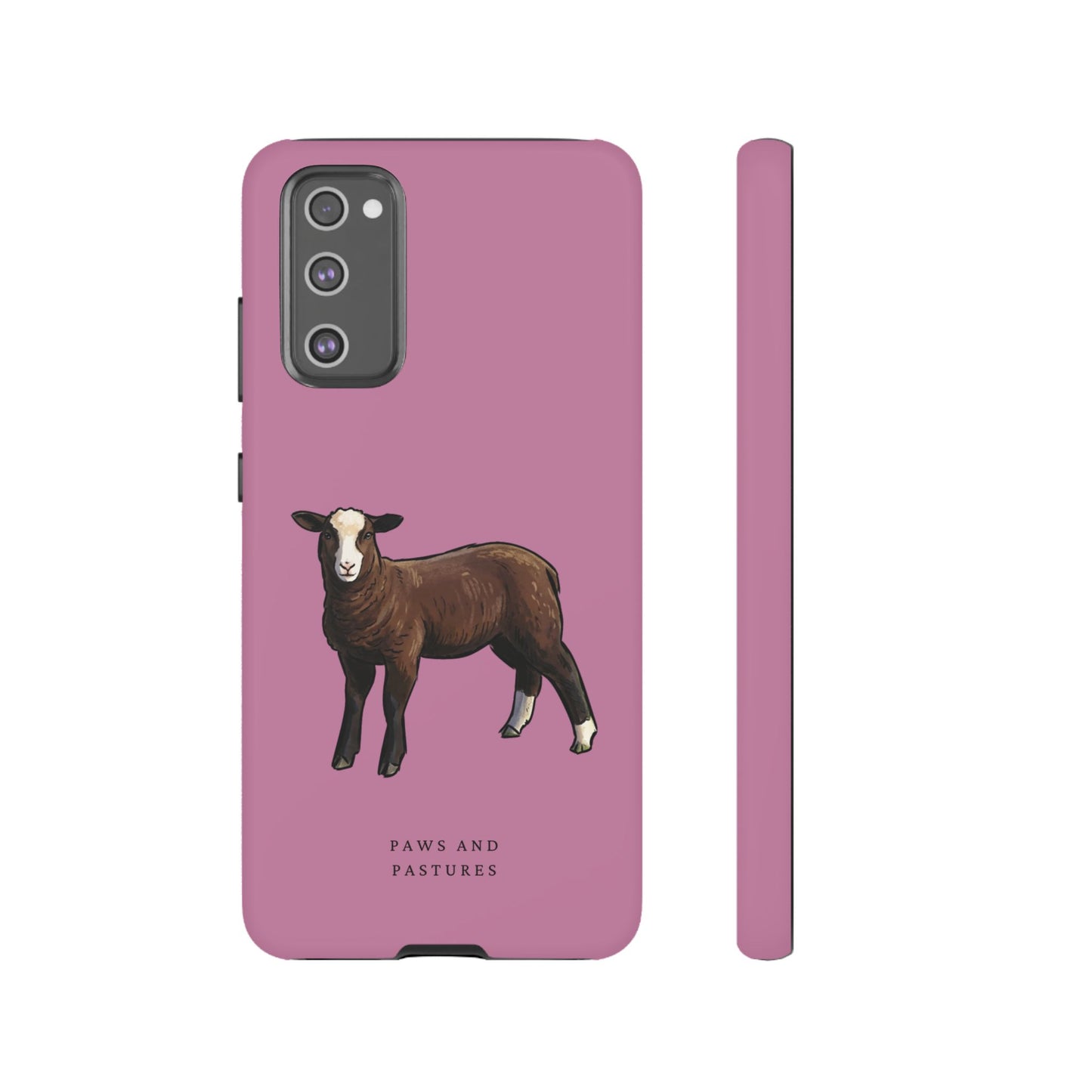 Zwartble Phone Case — Brown Sheep Illustration "Paws and Pastures"
