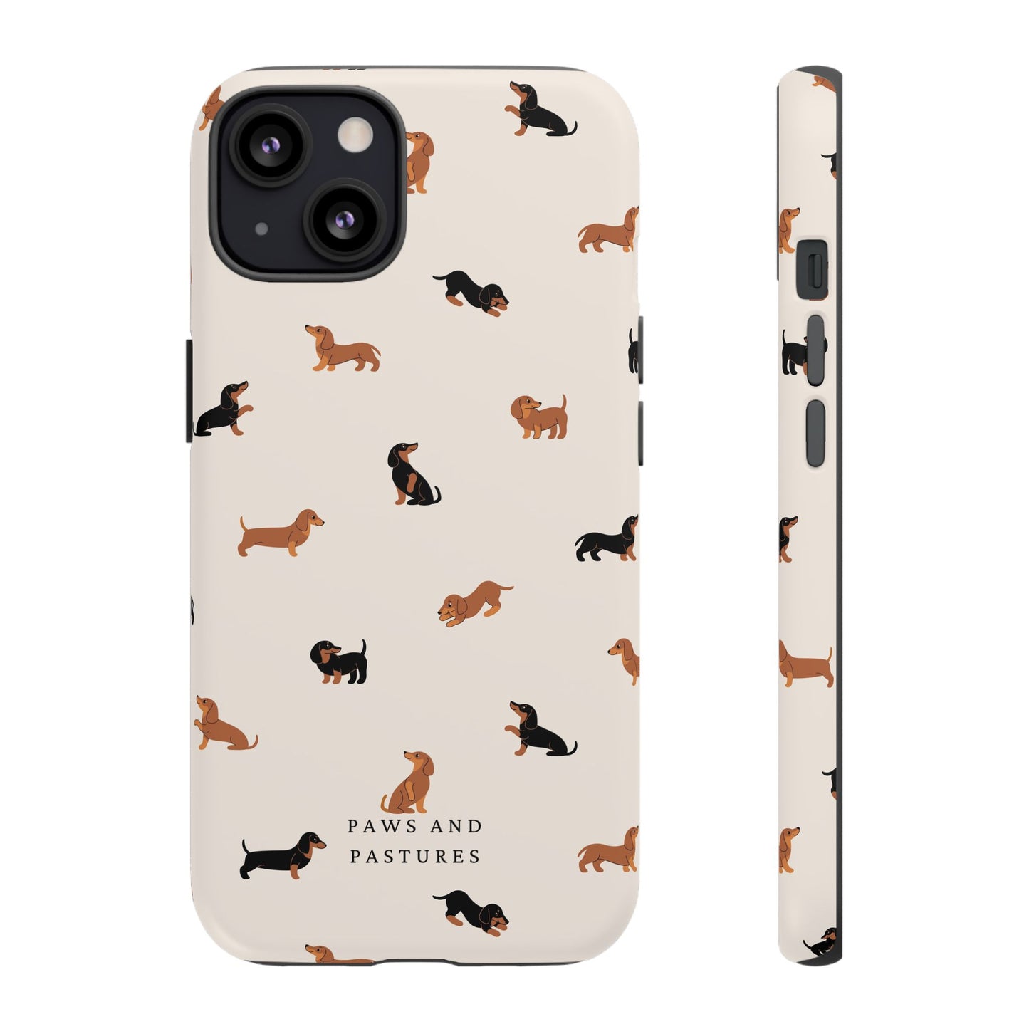Dachshund Pattern Phone Case — Cute Wiener Dog Protective Cover