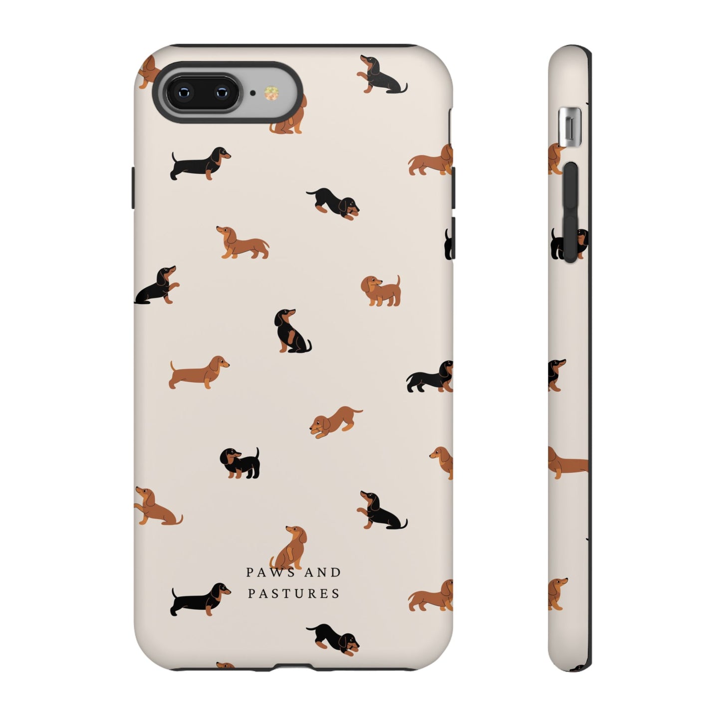 Dachshund Pattern Phone Case — Cute Wiener Dog Protective Cover