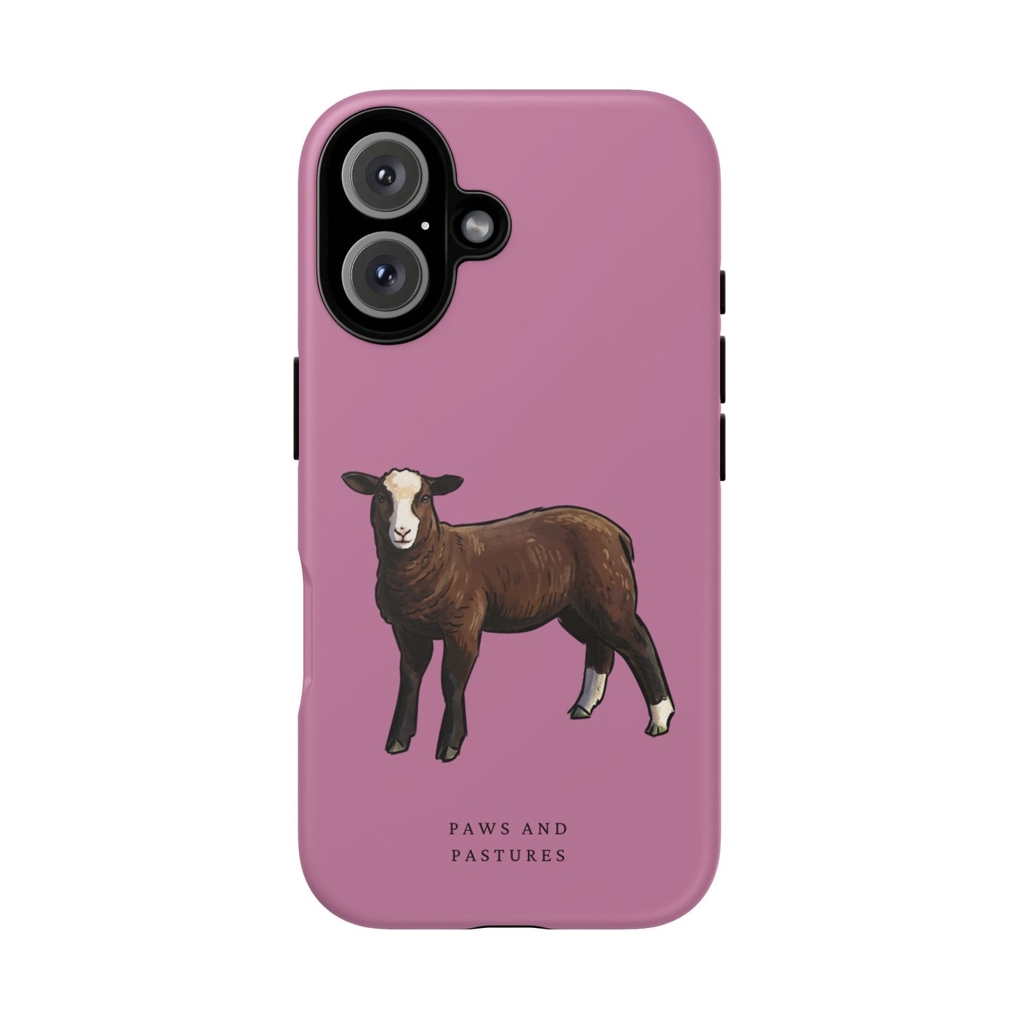 Zwartble Phone Case — Brown Sheep Illustration "Paws and Pastures"