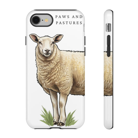 Sheep Illustration Tough Phone Case