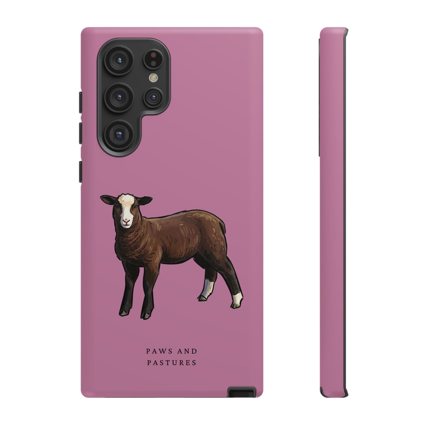 Zwartble Phone Case — Brown Sheep Illustration "Paws and Pastures"