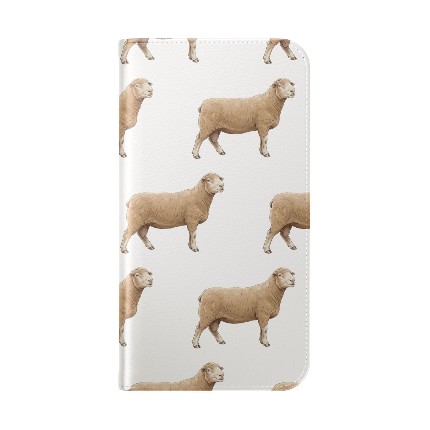 Sheep Pattern iPhone Flip Case