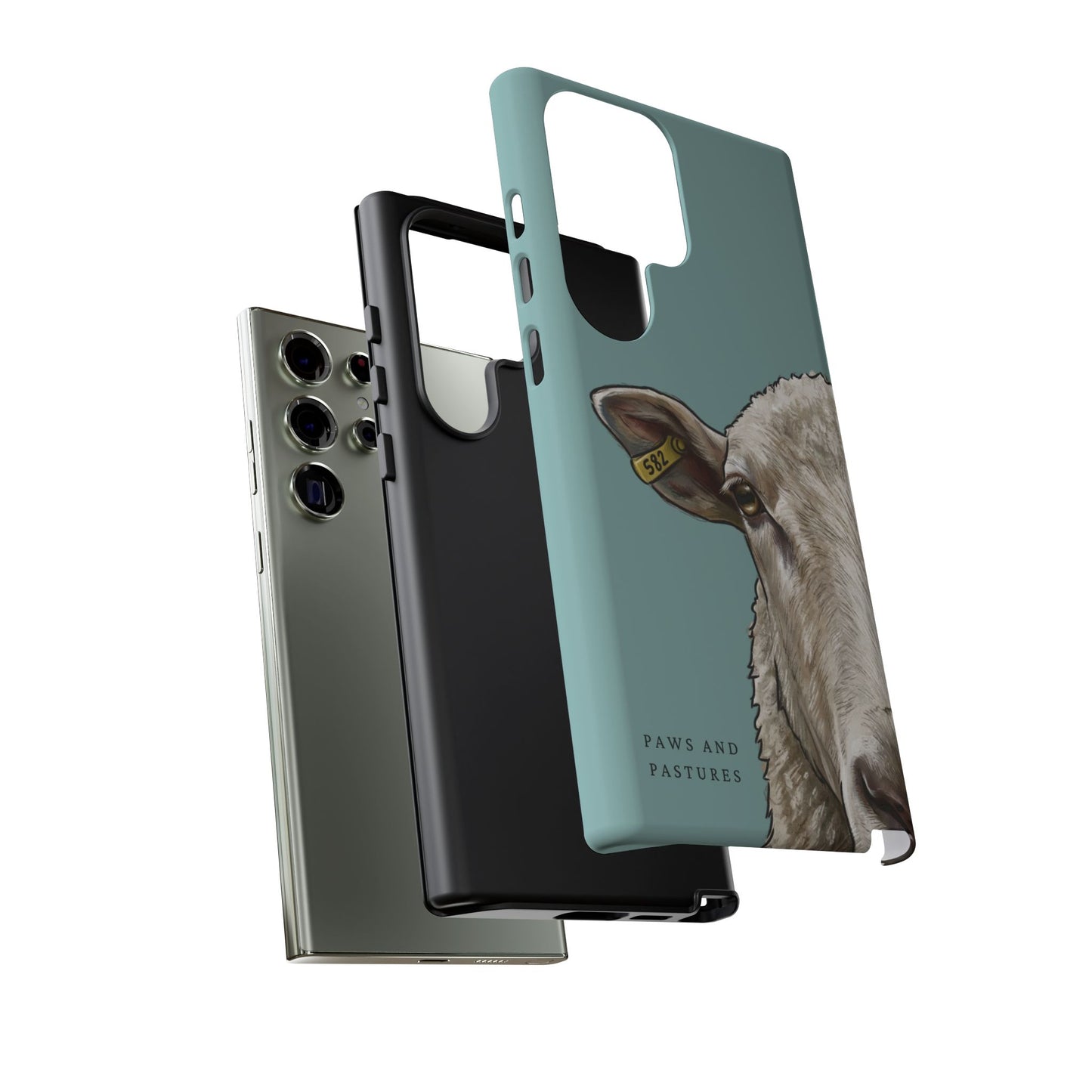 Teal Sheep Phone Case