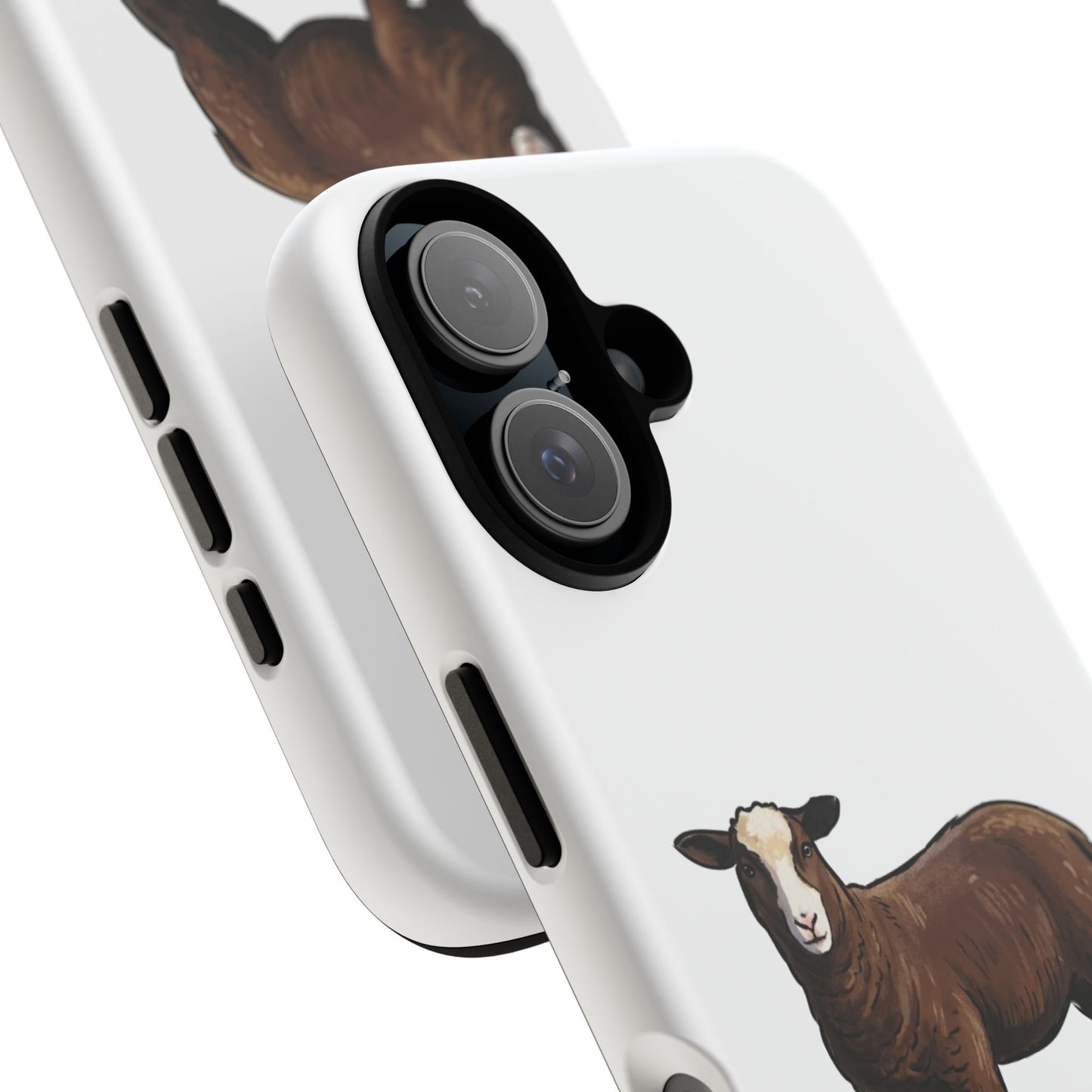 Zwartble Phone Case — Brown Sheep Illustration "Paws and Pastures"