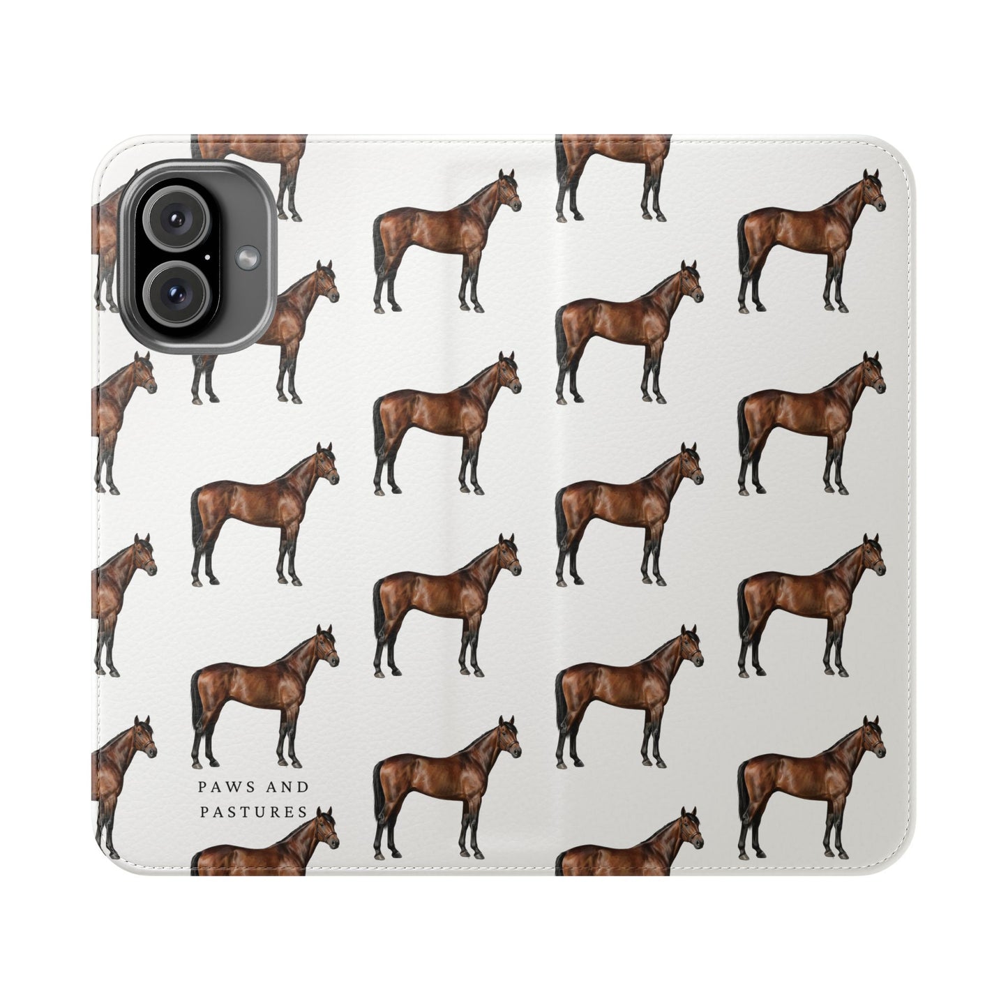 Horse Pattern iPhone Flip Case