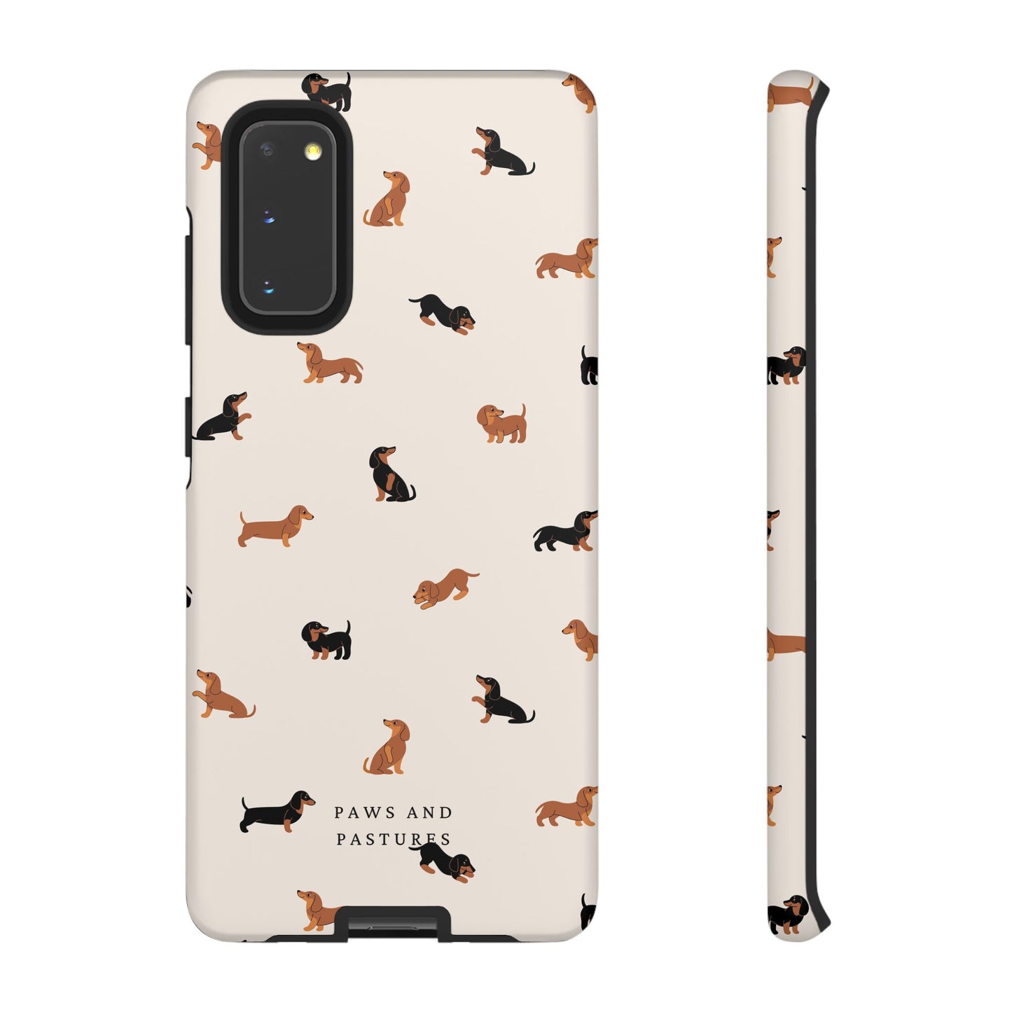 Dachshund Pattern Phone Case — Cute Wiener Dog Protective Cover