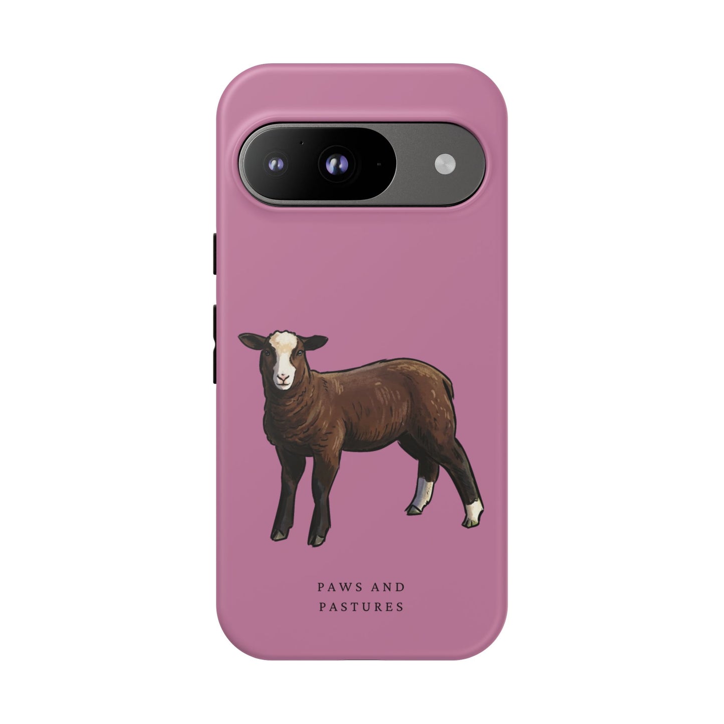 Zwartble Phone Case — Brown Sheep Illustration "Paws and Pastures"
