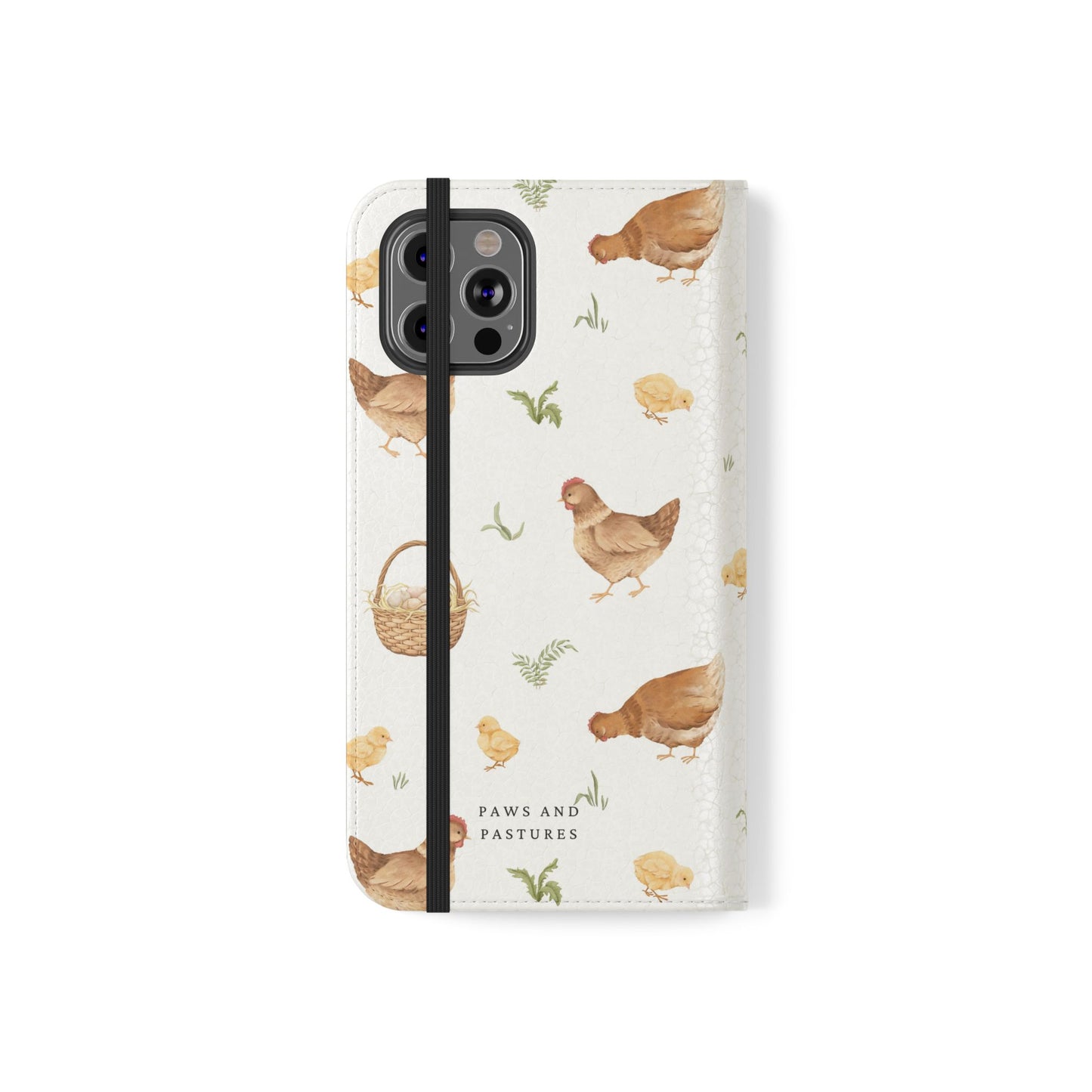 Flip Case – Watercolor Chickens & Baskets Phone Wallet Case