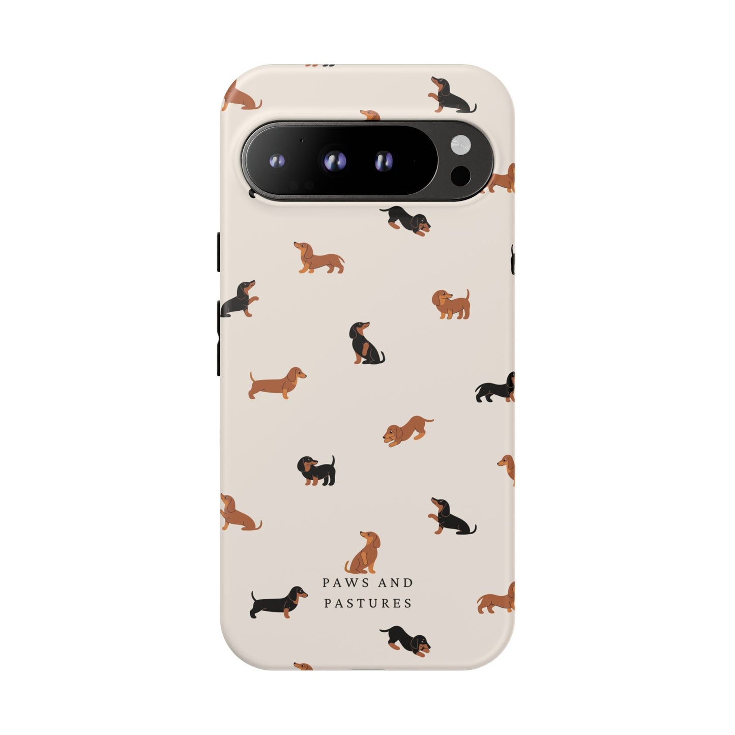Dachshund Pattern Phone Case — Cute Wiener Dog Protective Cover
