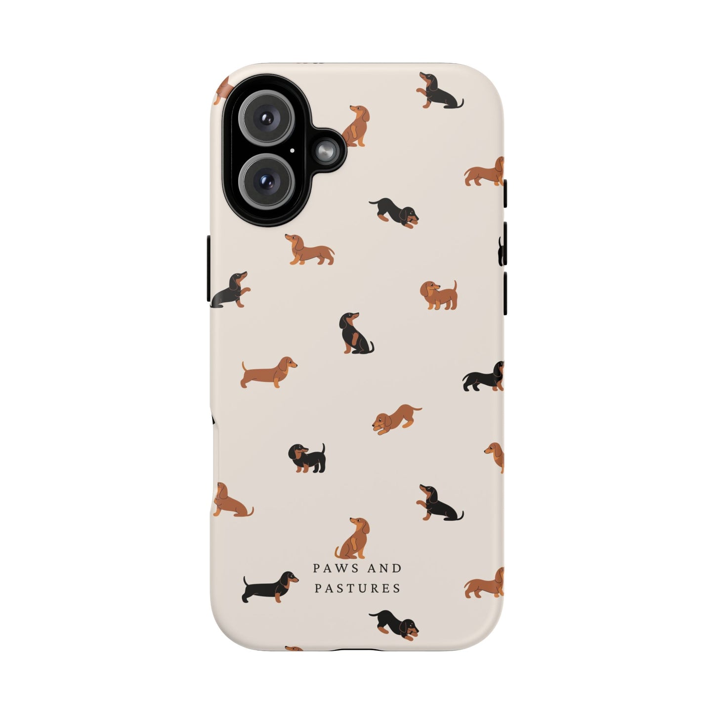 Dachshund Pattern Phone Case — Cute Wiener Dog Protective Cover