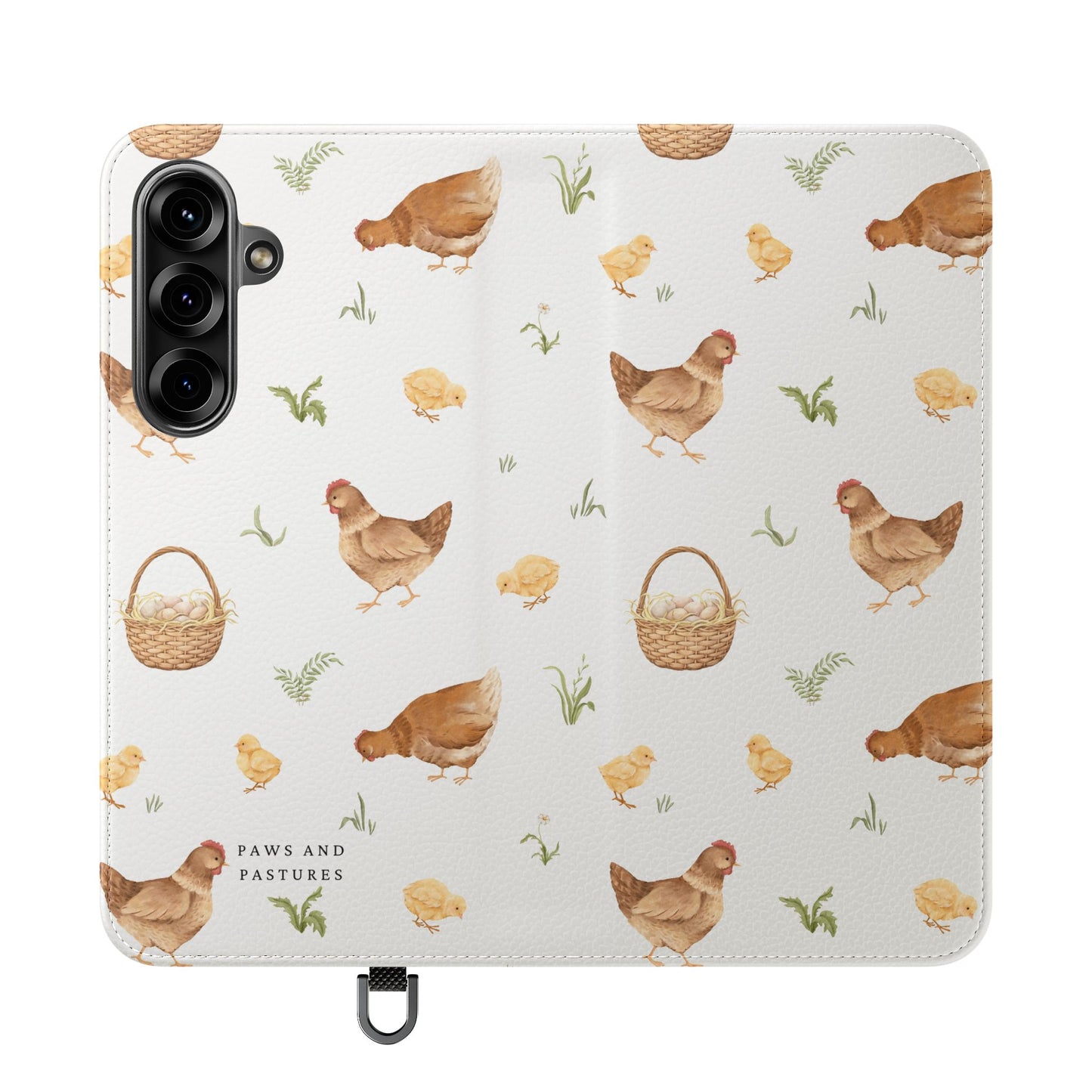 Flip Case – Watercolor Chickens & Baskets Phone Wallet Case