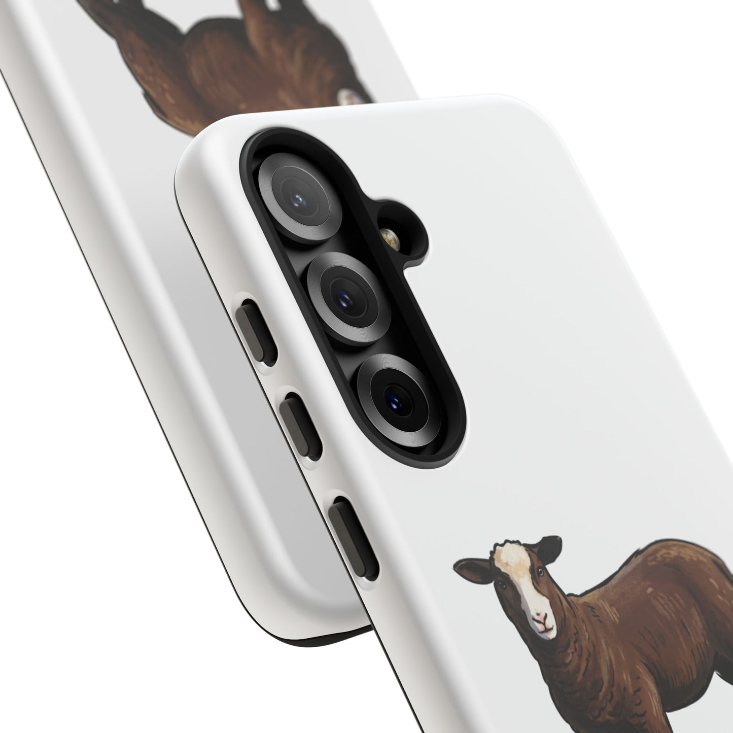 Zwartble Phone Case — Brown Sheep Illustration "Paws and Pastures"