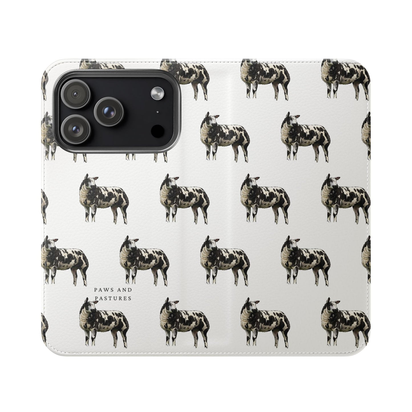 Ditch Spotted Sheep iPhone Flip Case