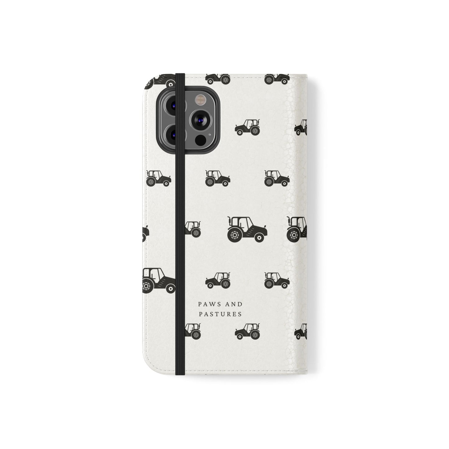 Tractor Pattern Flip Phone Case — Paws & Pastures Wallet Cover