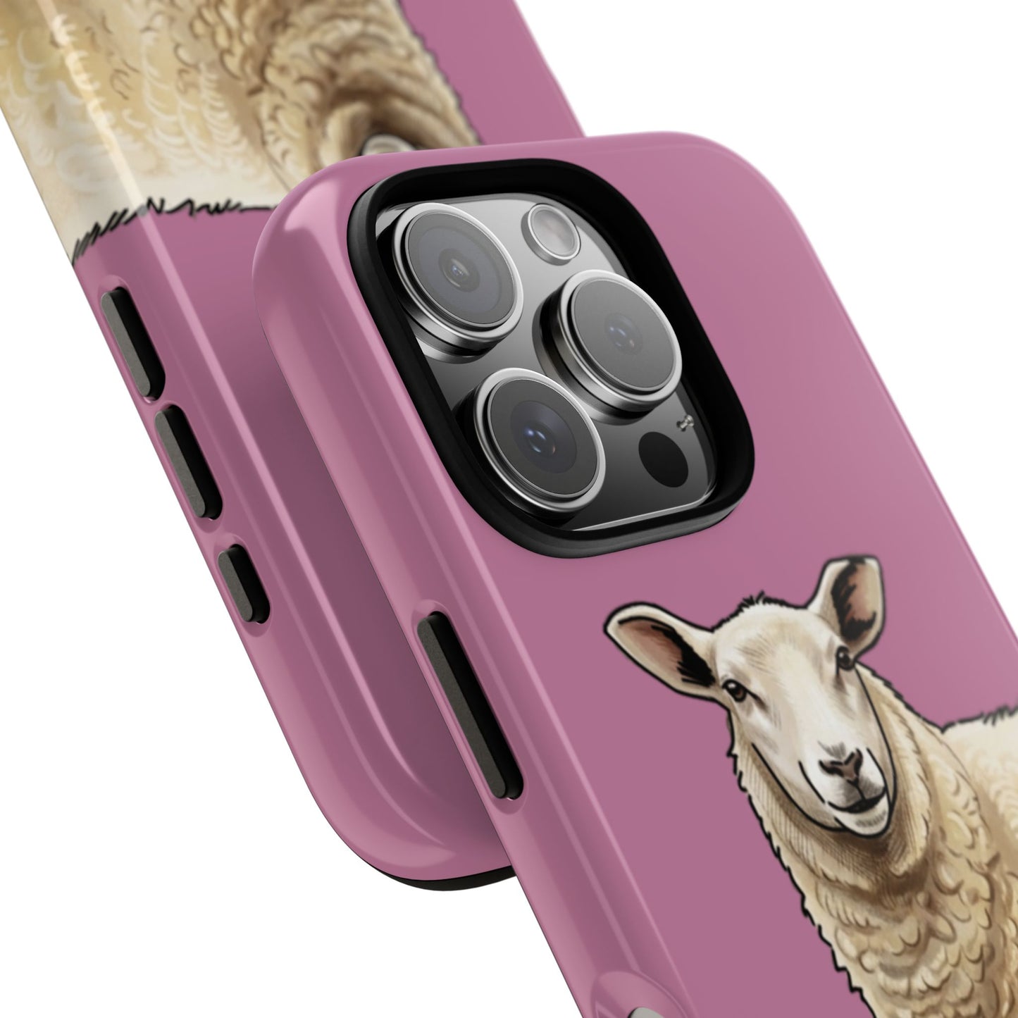 Pink Sheep Illustration Tough Phone Case