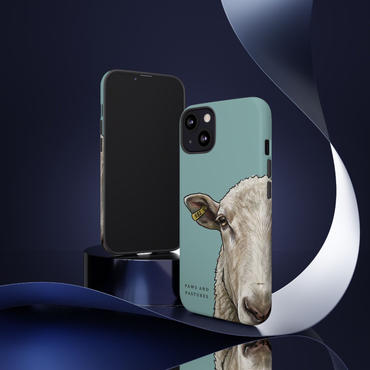 Teal Sheep Phone Case