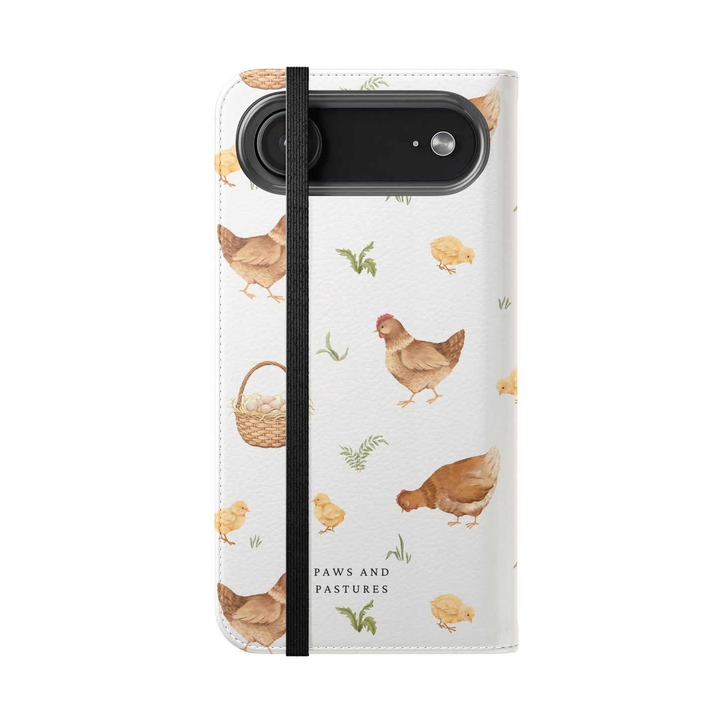Flip Case – Watercolor Chickens & Baskets Phone Wallet Case