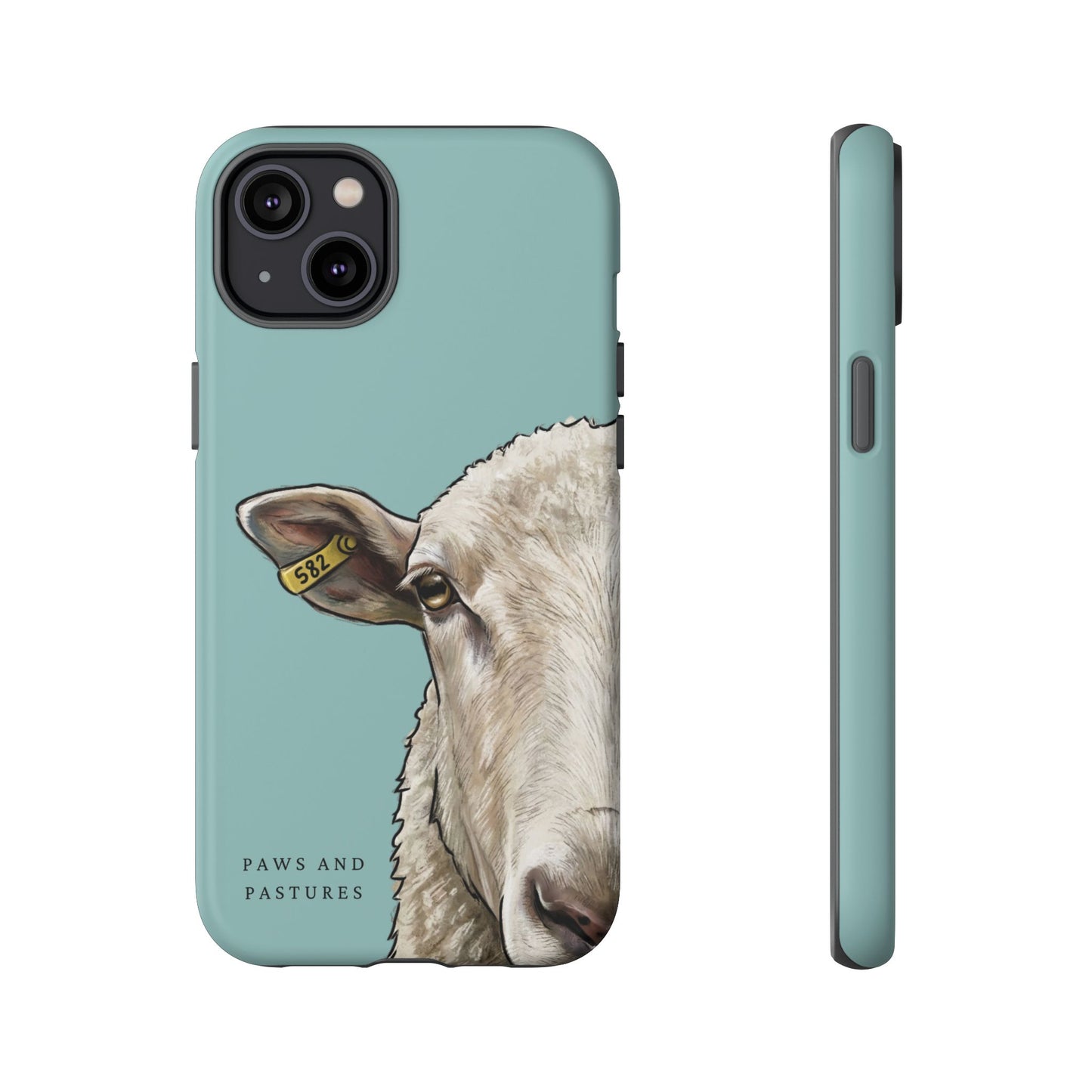 Teal Sheep Phone Case