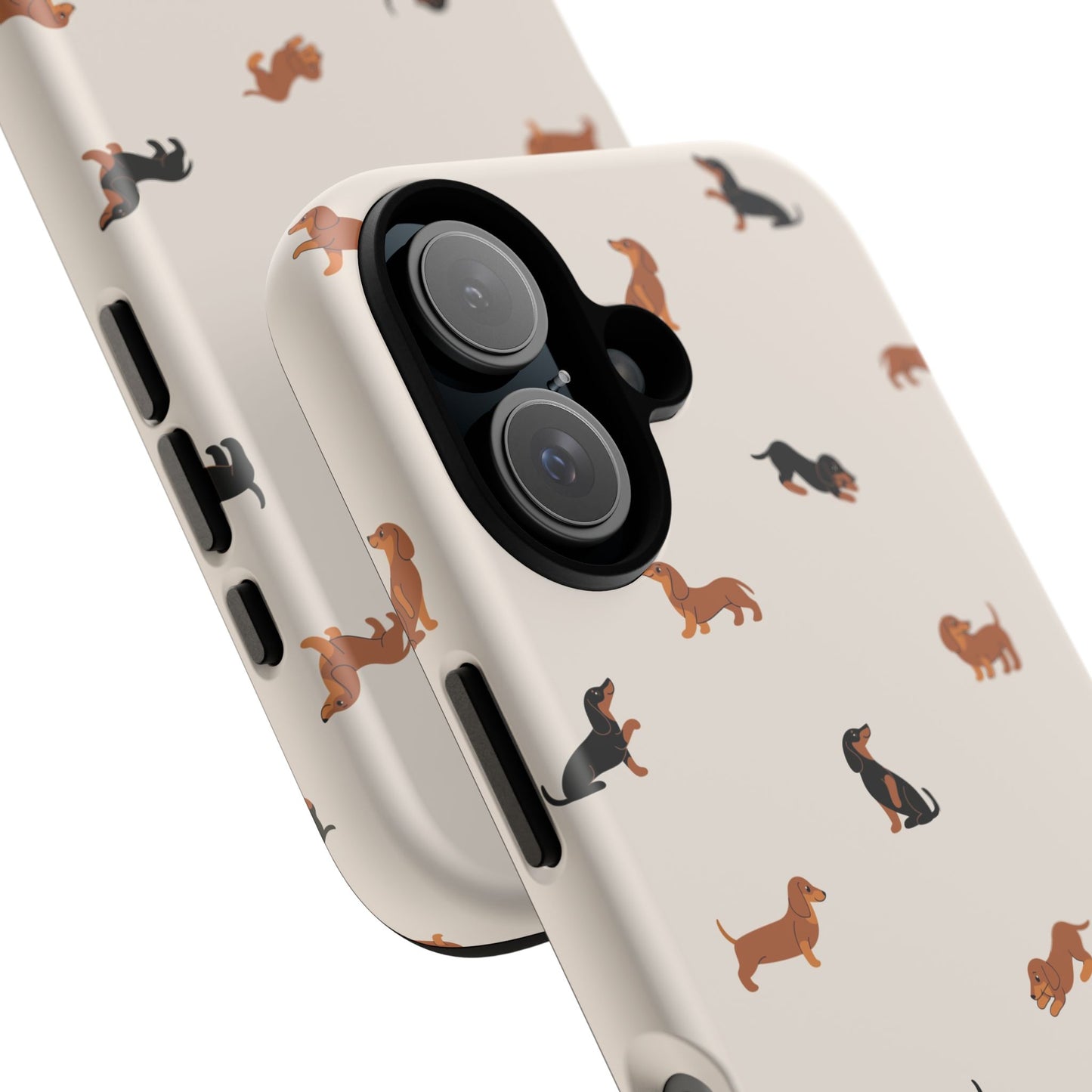 Dachshund Pattern Phone Case — Cute Wiener Dog Protective Cover