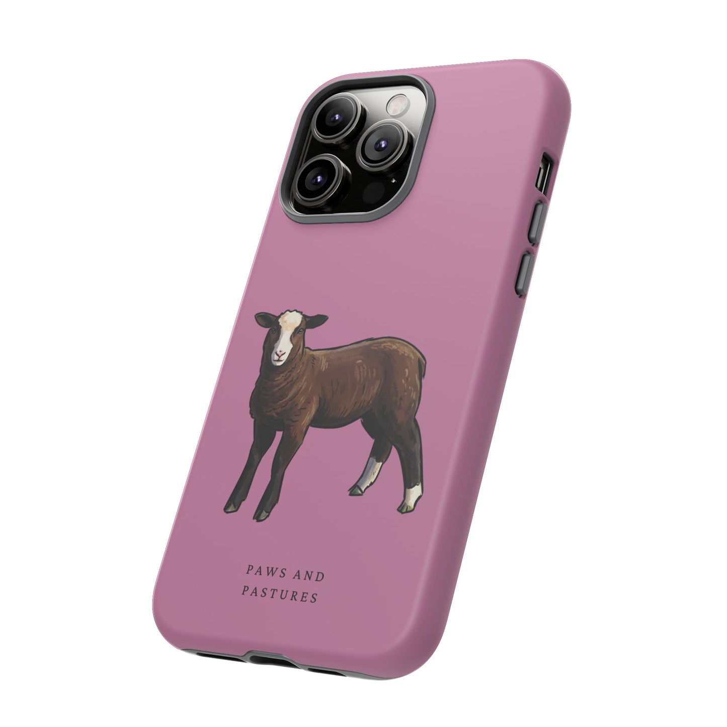 Zwartble Phone Case — Brown Sheep Illustration "Paws and Pastures"