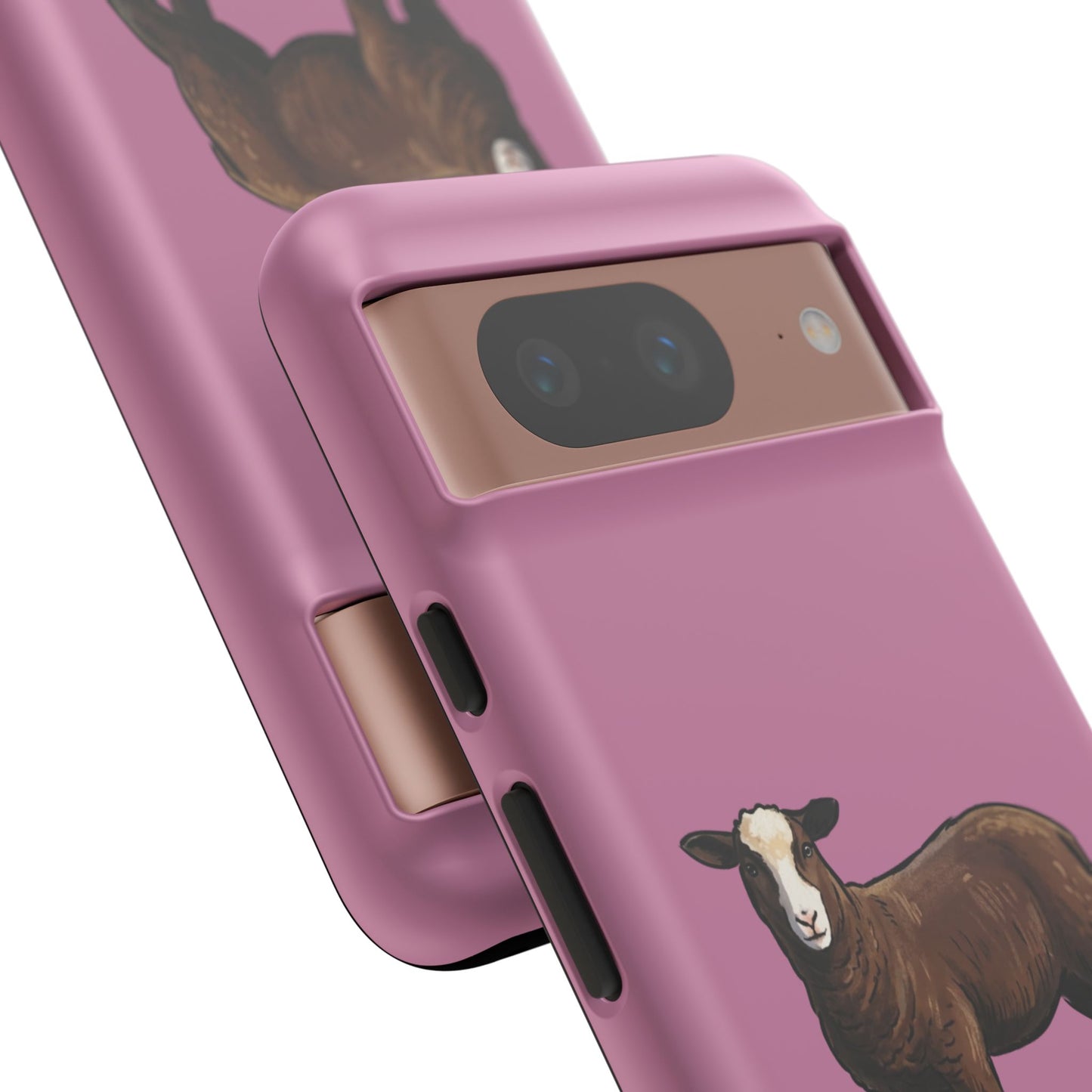 Zwartble Phone Case — Brown Sheep Illustration "Paws and Pastures"
