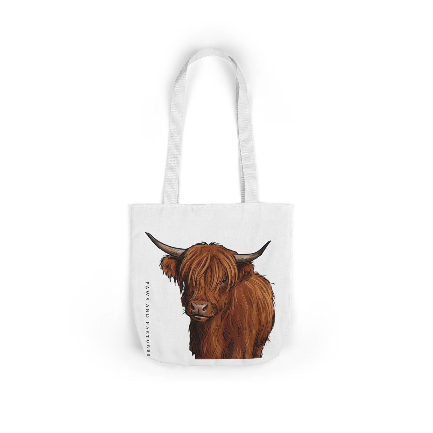 Highland Cow Canvas Tote Bag