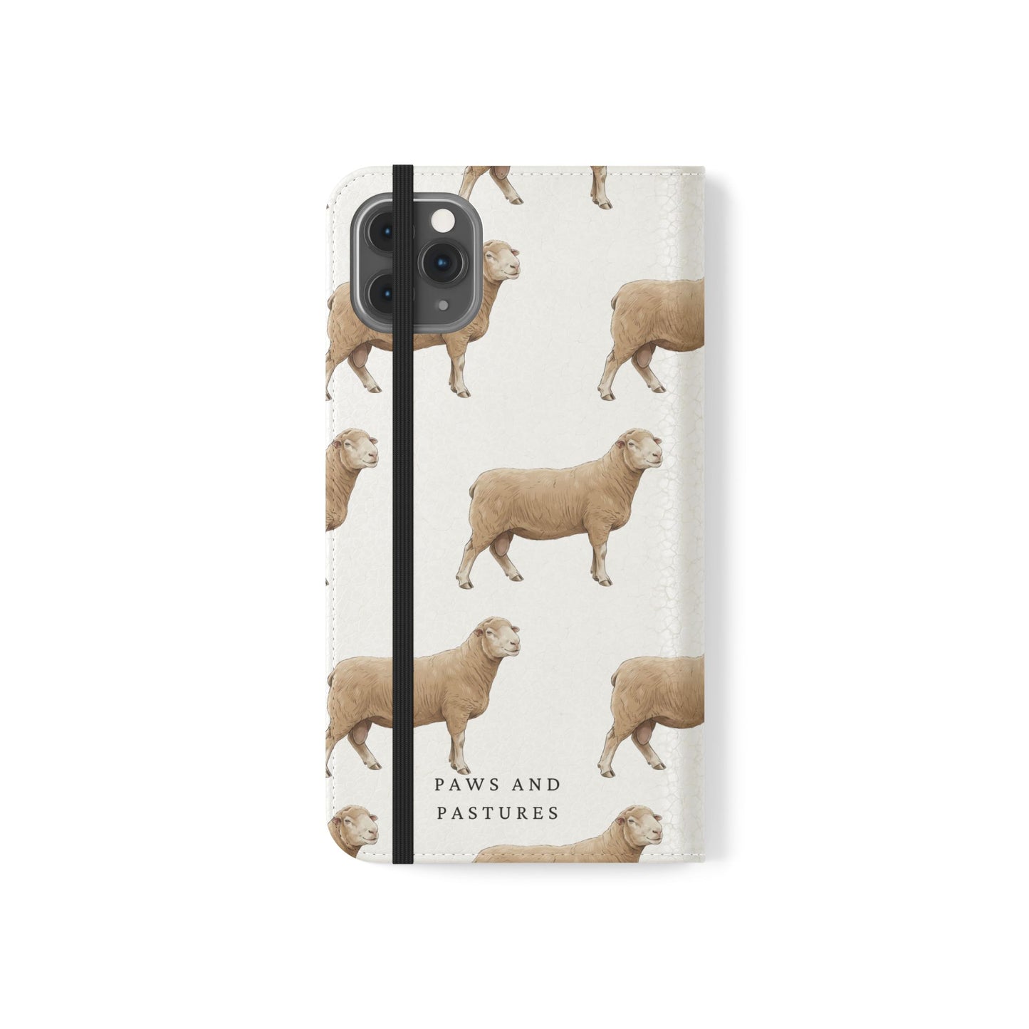 Sheep Pattern iPhone Flip Case