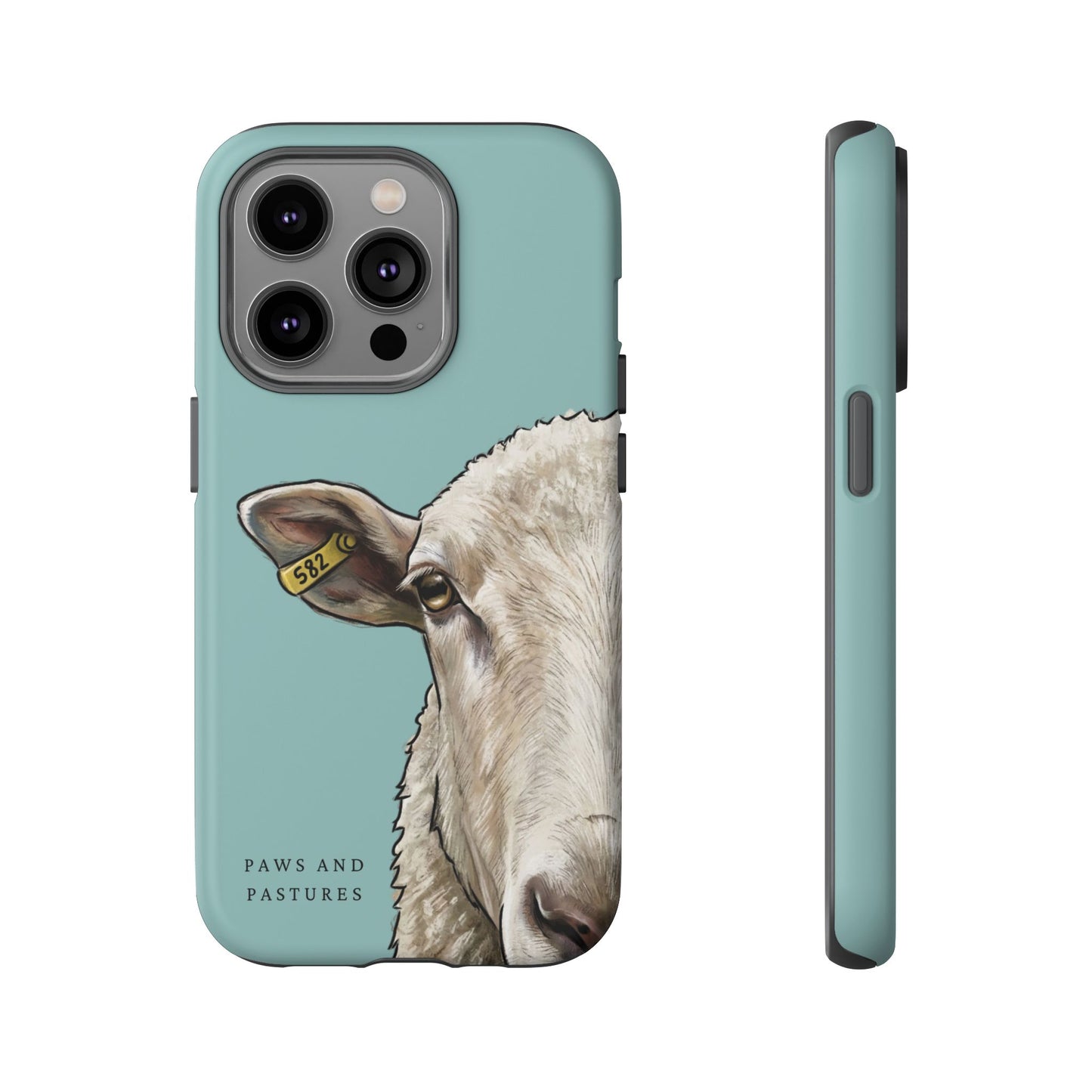 Teal Sheep Phone Case
