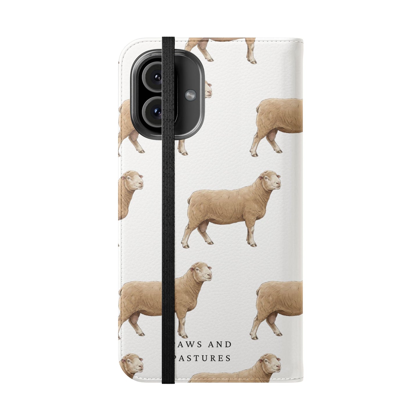 Sheep Pattern iPhone Flip Case