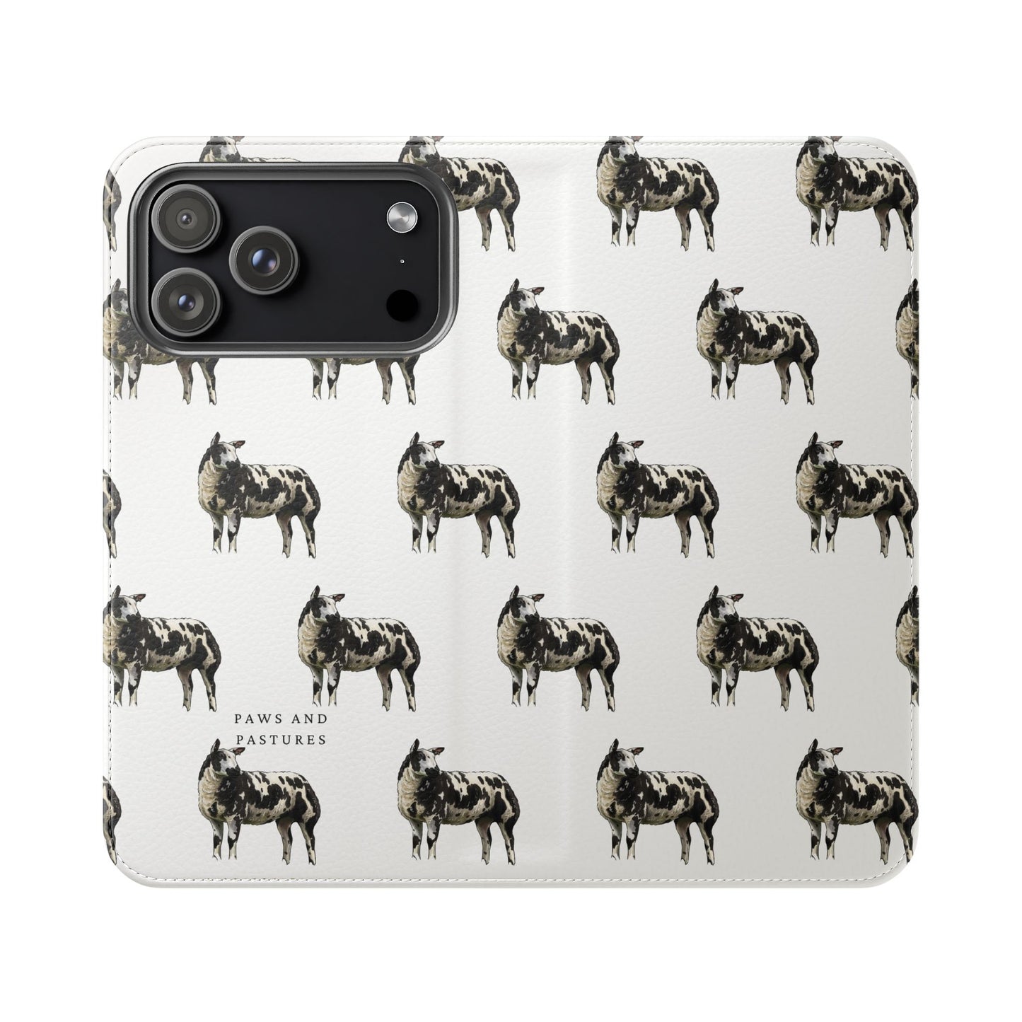 Ditch Spotted Sheep iPhone Flip Case