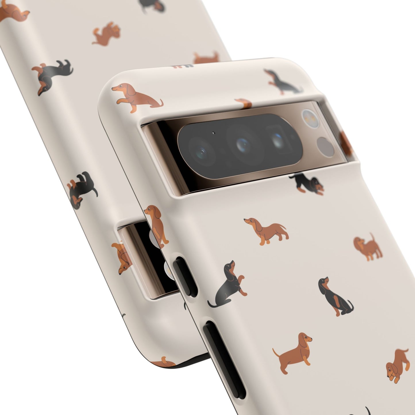 Dachshund Pattern Phone Case — Cute Wiener Dog Protective Cover
