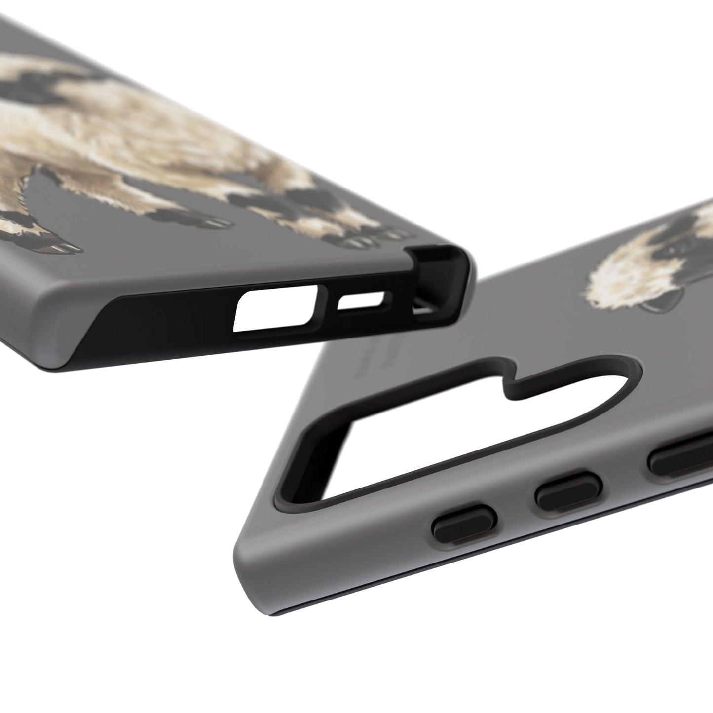 Grey Valais Blacknose Sheep Phone Case – 'Paws and Pastures' Cute Lamb Protective iPhone Cover