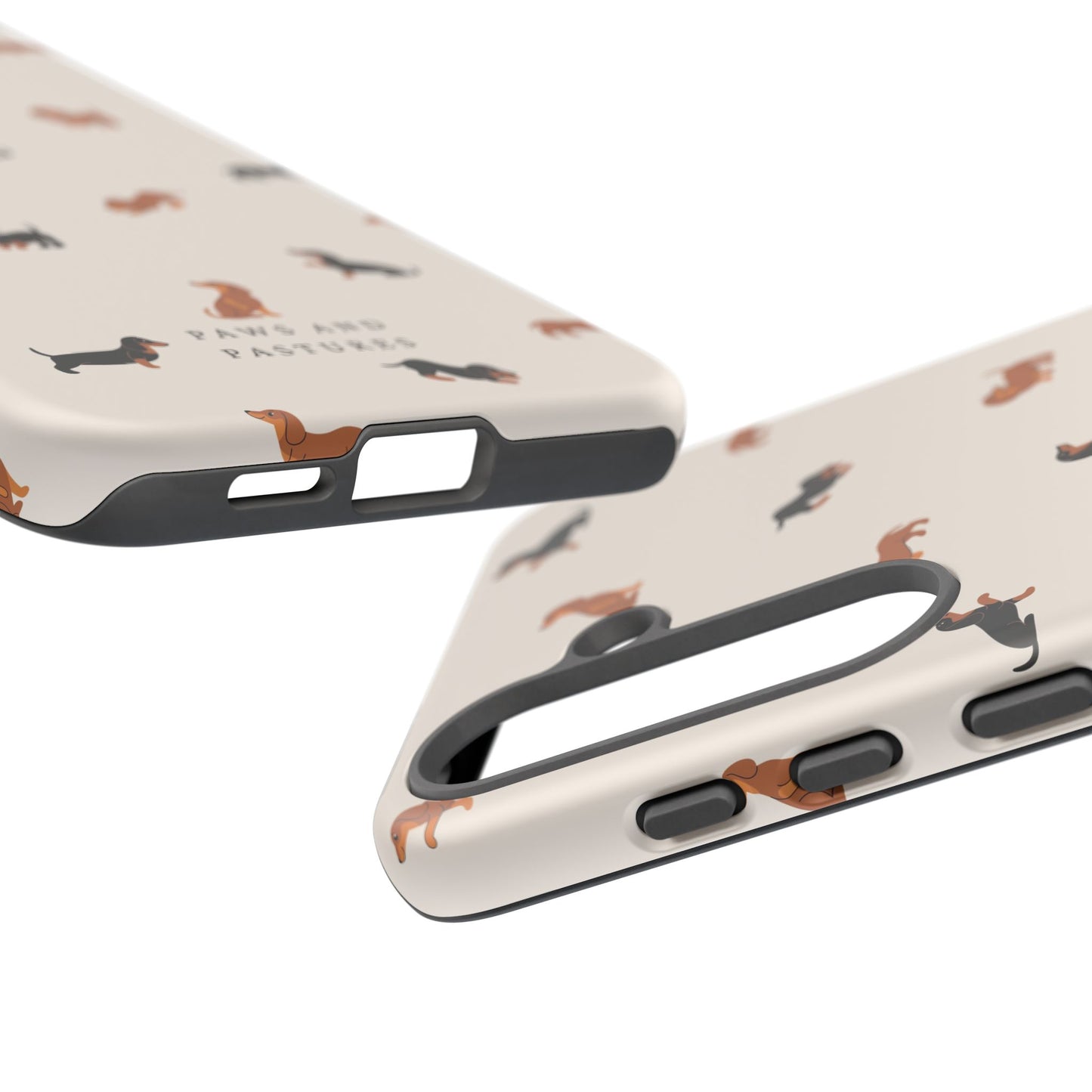 Dachshund Pattern Phone Case — Cute Wiener Dog Protective Cover