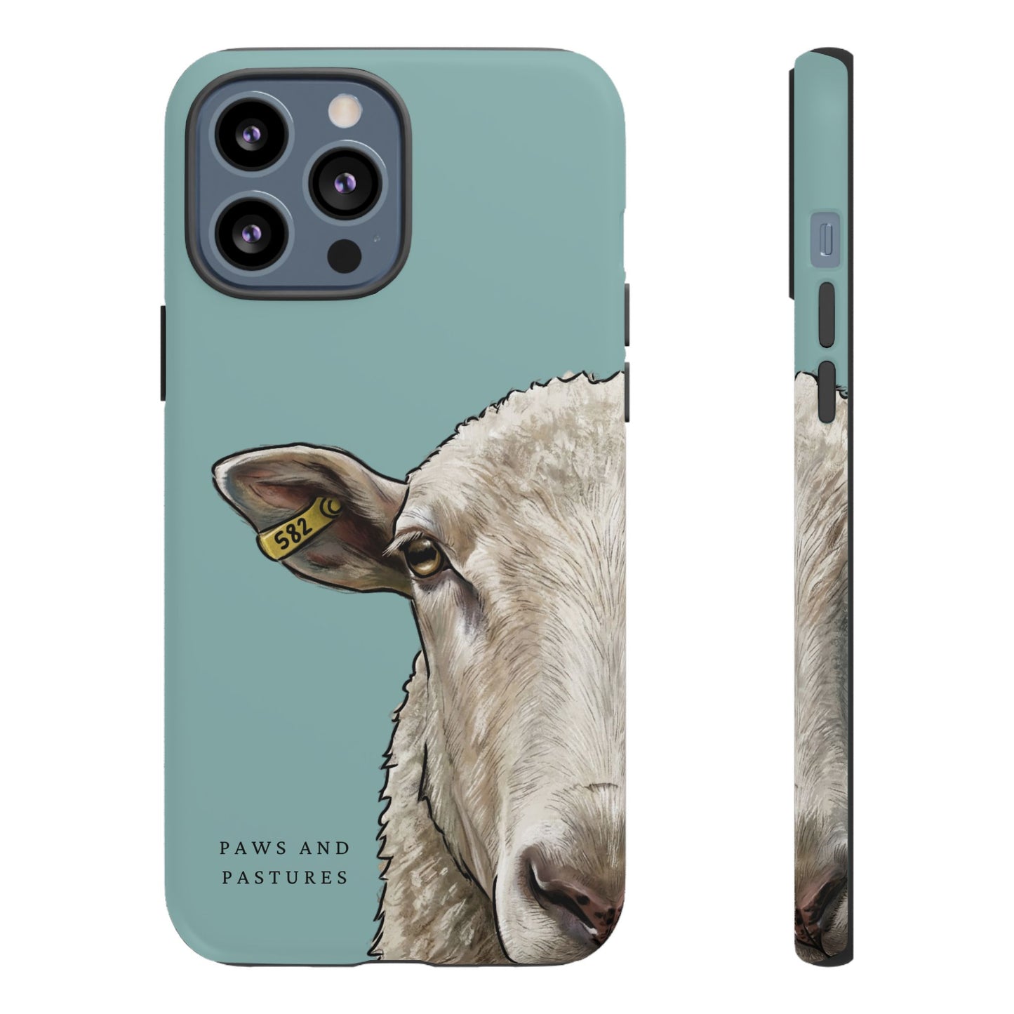 Teal Sheep Phone Case