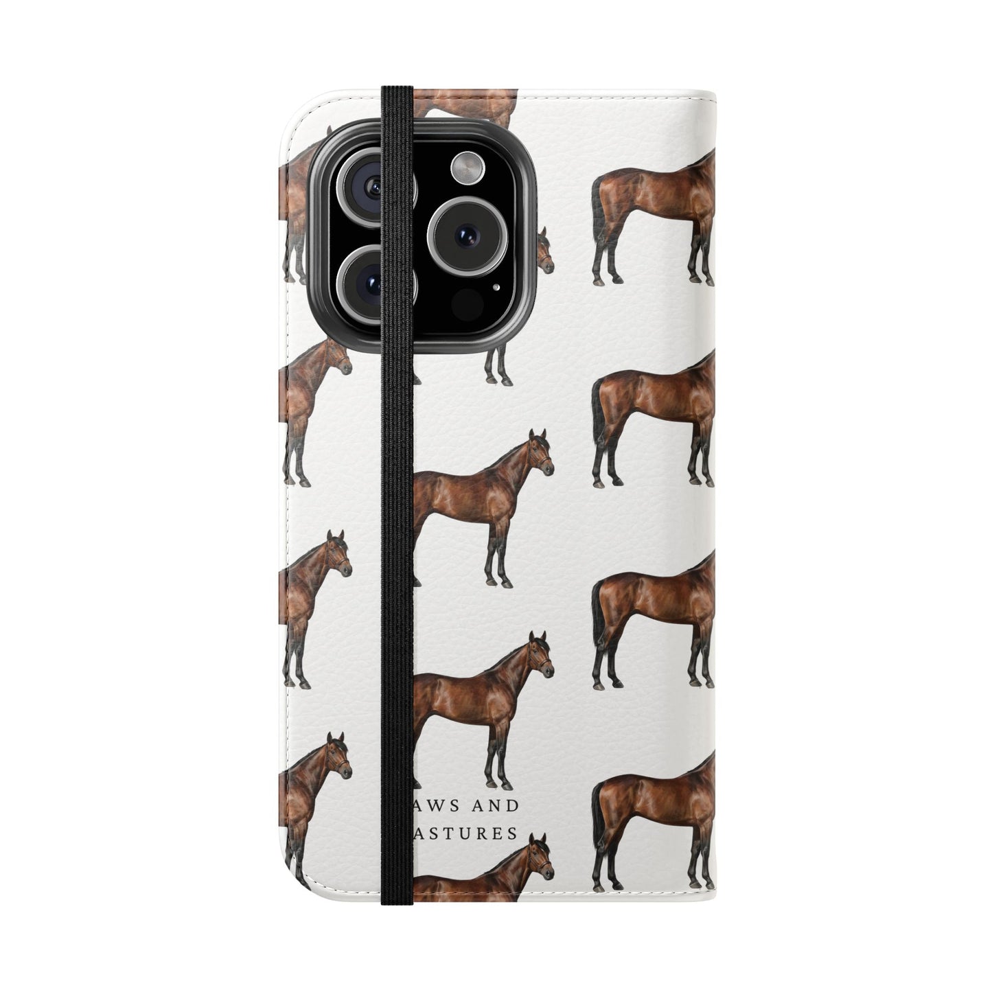 Horse Pattern iPhone Flip Case