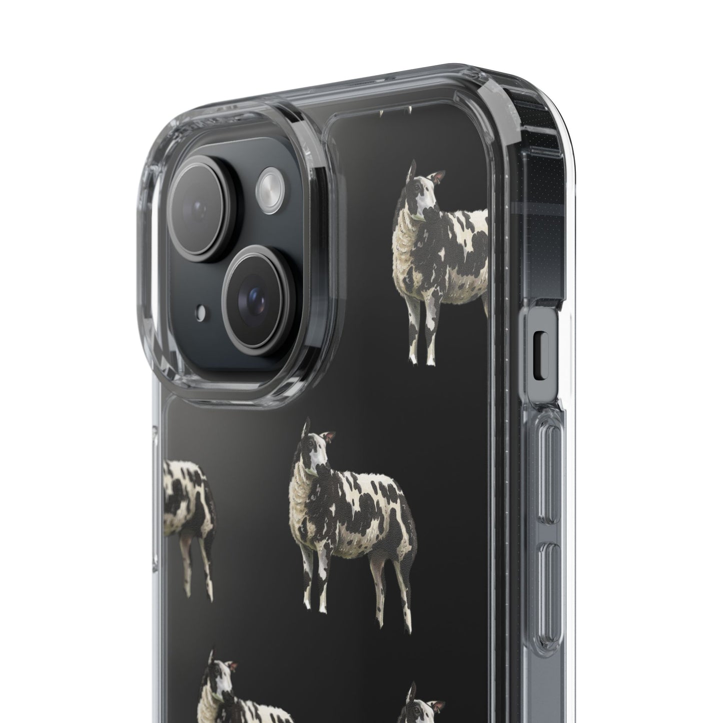 Dutch Spotted Sheep Pattern iPhone Clear Case