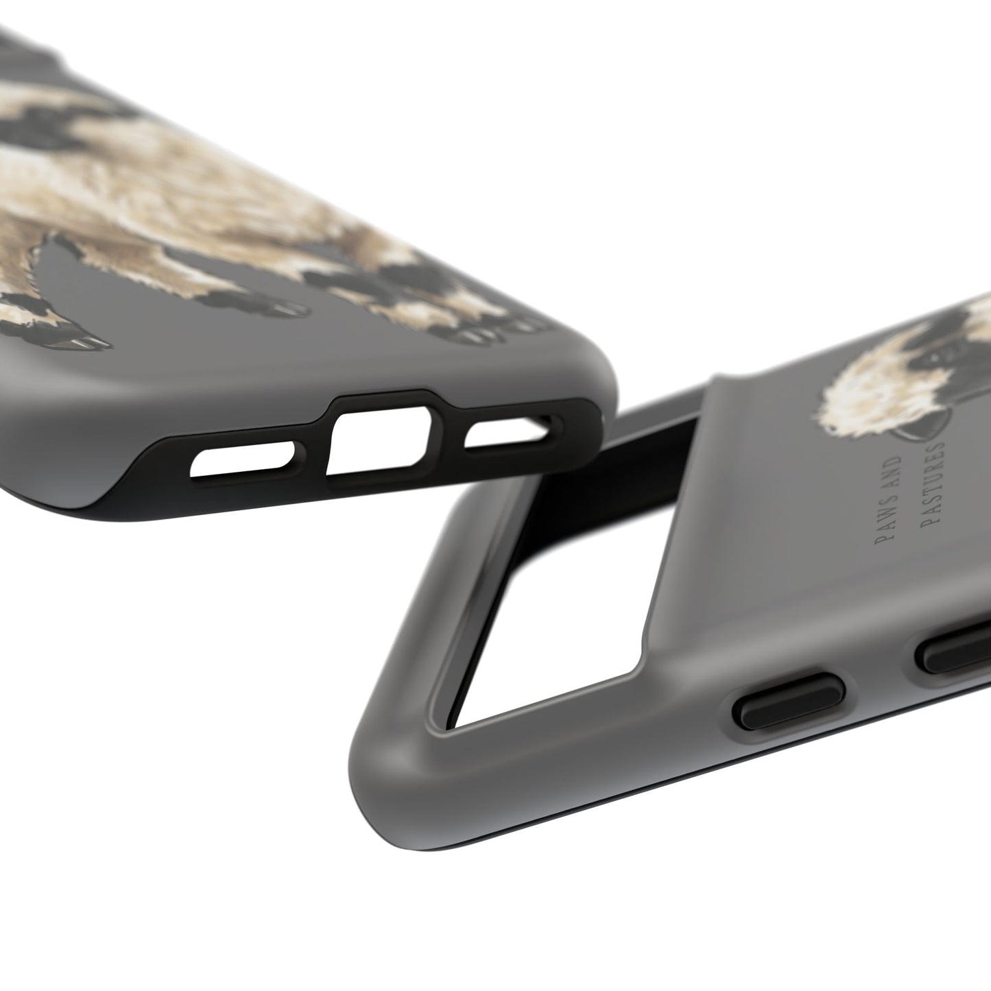 Grey Valais Blacknose Sheep Phone Case – 'Paws and Pastures' Cute Lamb Protective iPhone Cover