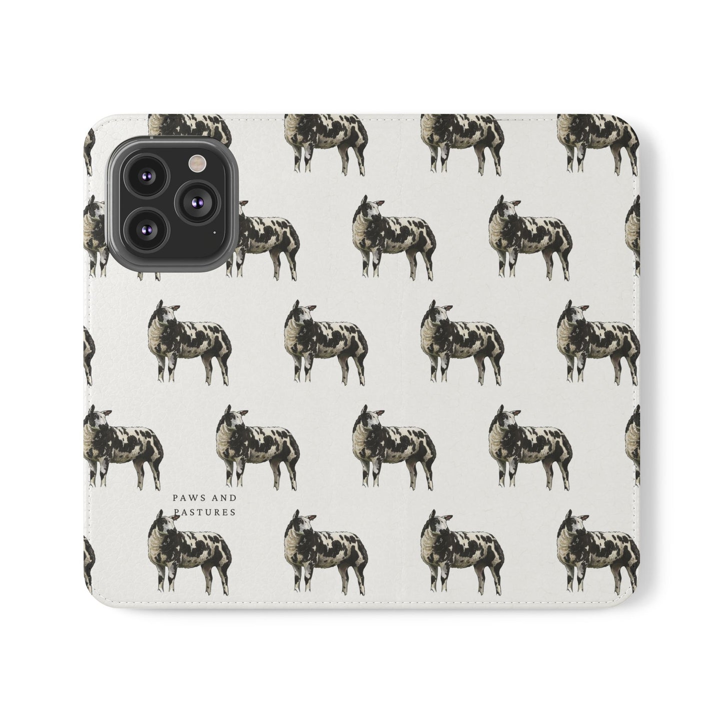 Ditch Spotted Sheep iPhone Flip Case
