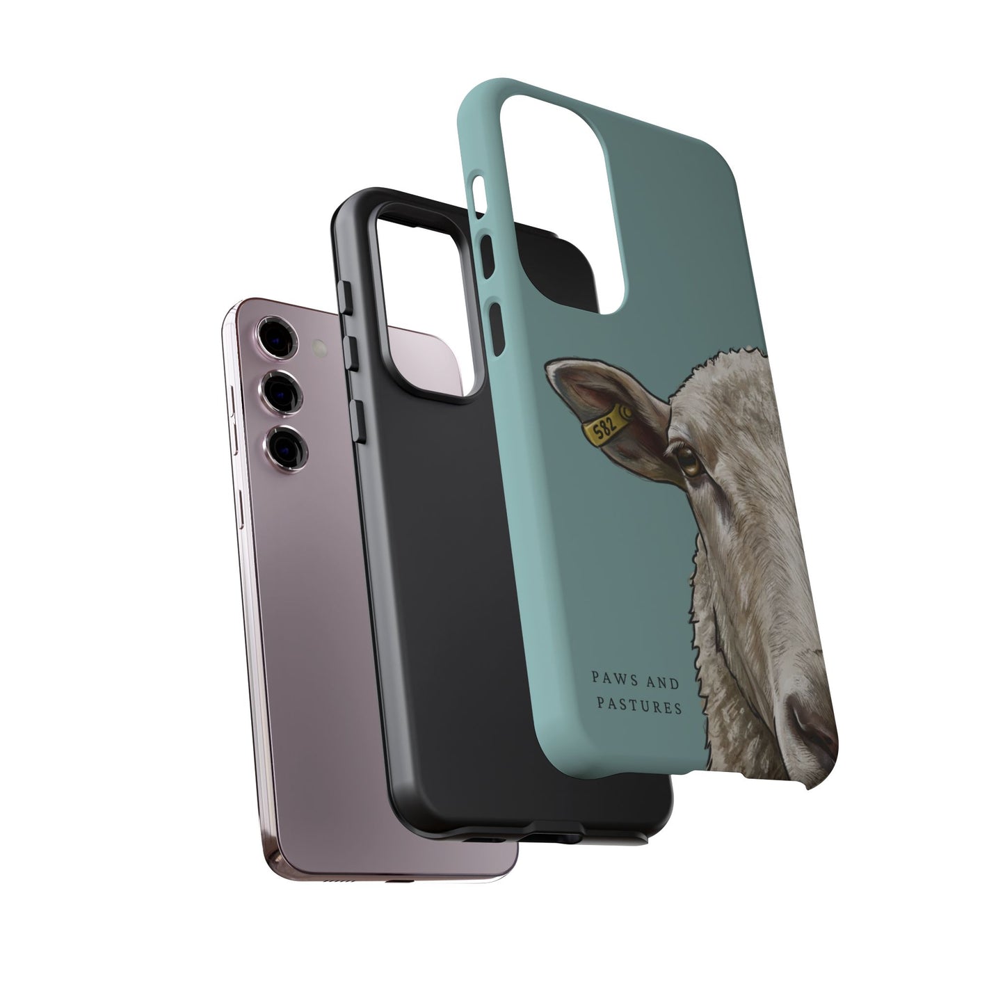 Teal Sheep Phone Case